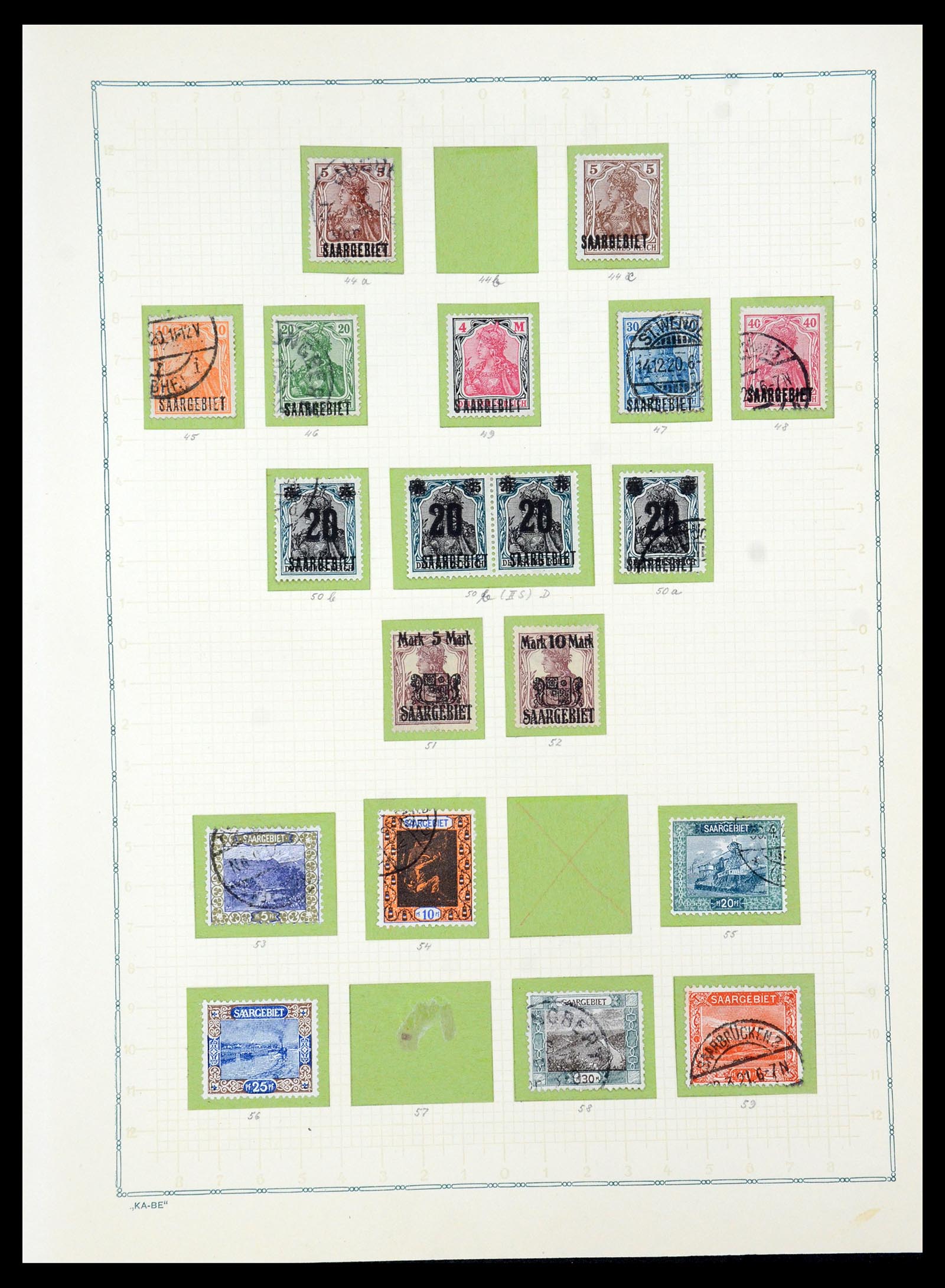 36299 067 - Postzegelverzameling 36299 Duitse gebieden 1920-1939.
