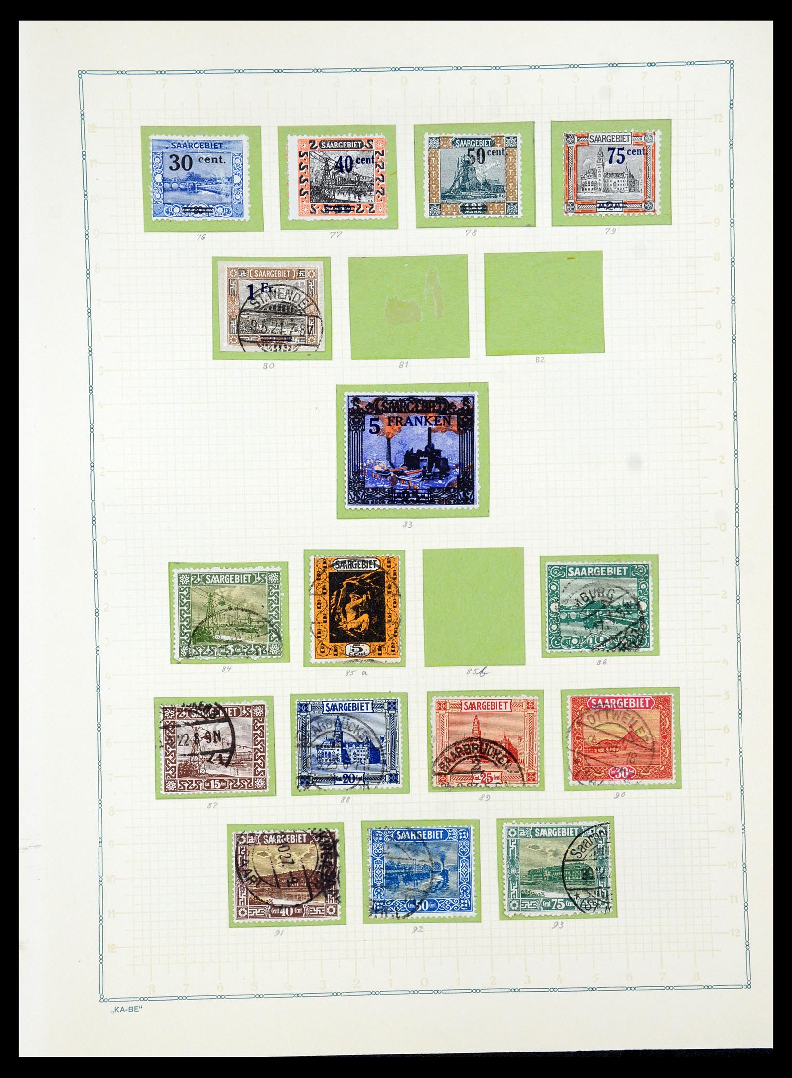 36299 069 - Postzegelverzameling 36299 Duitse gebieden 1920-1939.