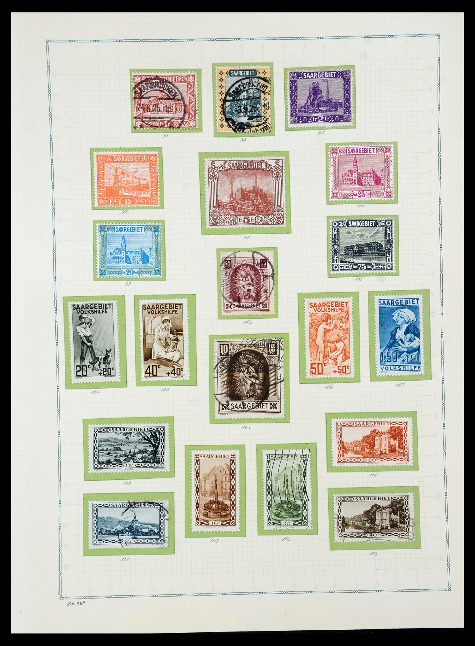 36299 070 - Postzegelverzameling 36299 Duitse gebieden 1920-1939.