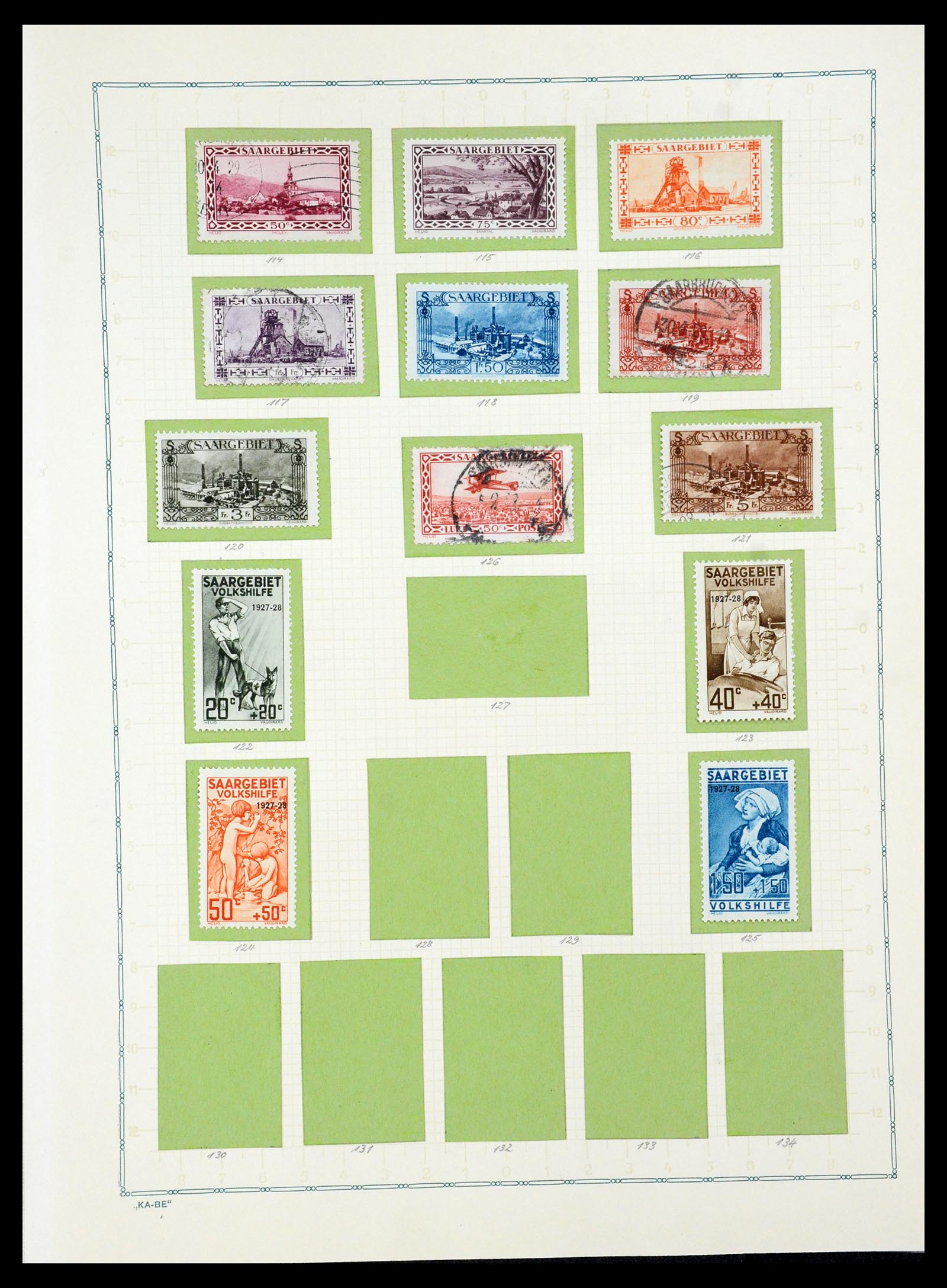 36299 071 - Postzegelverzameling 36299 Duitse gebieden 1920-1939.