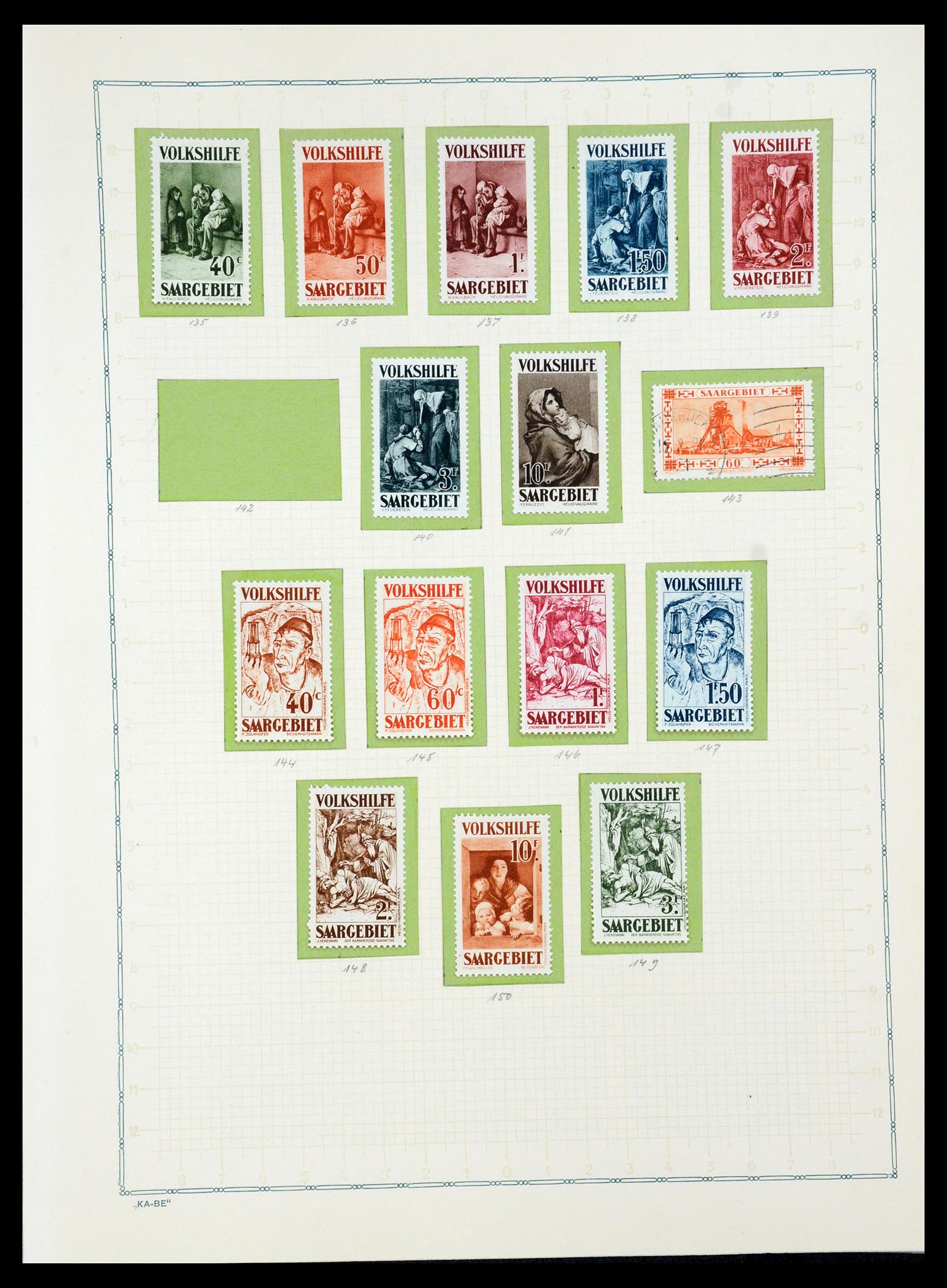 36299 072 - Postzegelverzameling 36299 Duitse gebieden 1920-1939.
