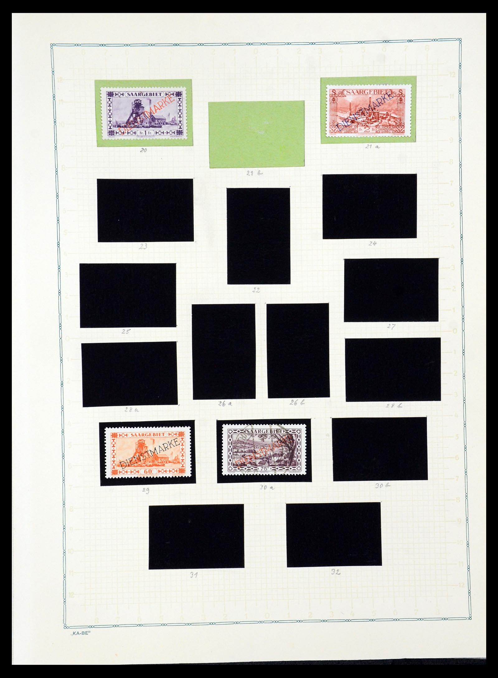 36299 076 - Postzegelverzameling 36299 Duitse gebieden 1920-1939.