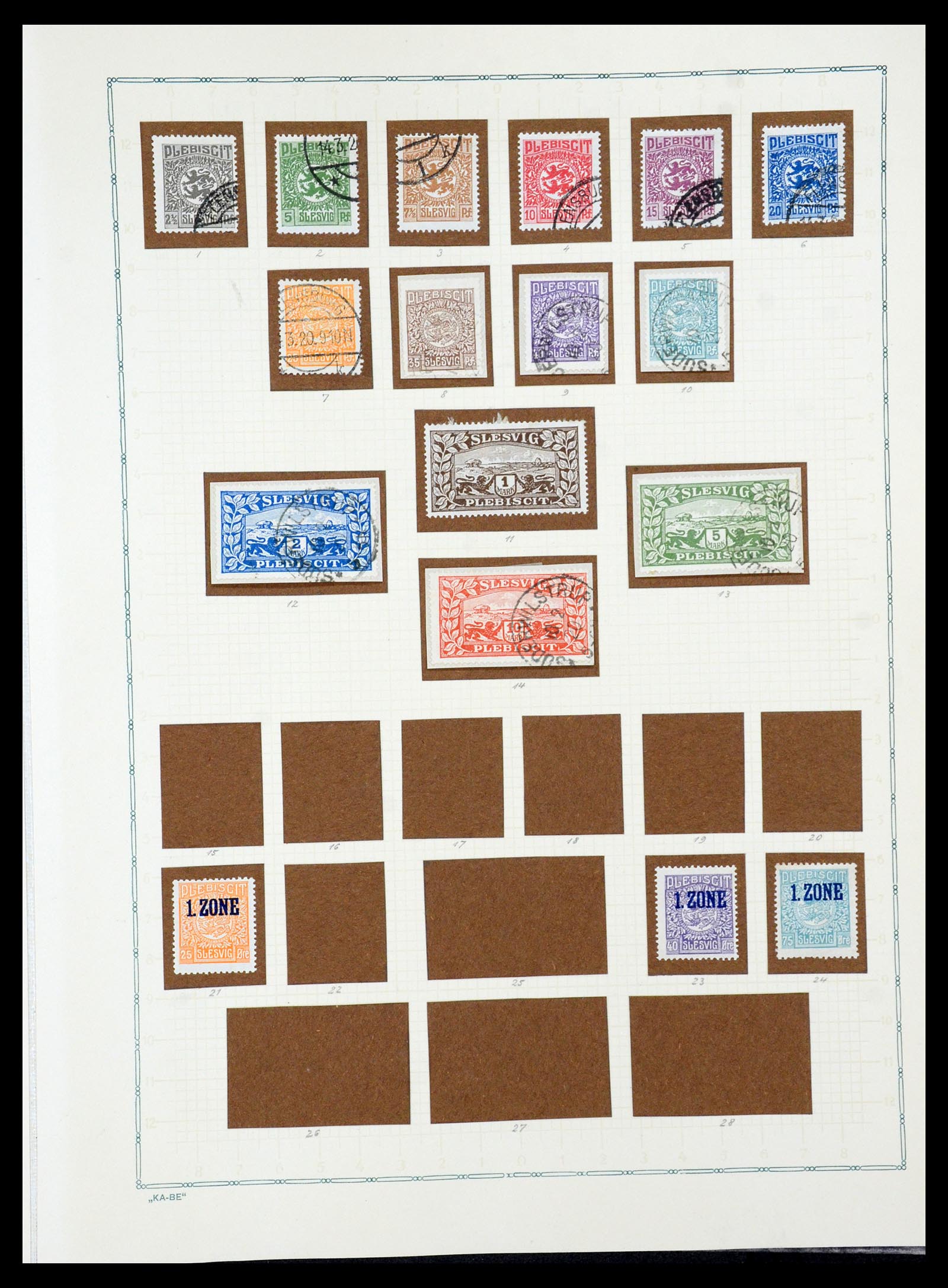 36299 077 - Postzegelverzameling 36299 Duitse gebieden 1920-1939.
