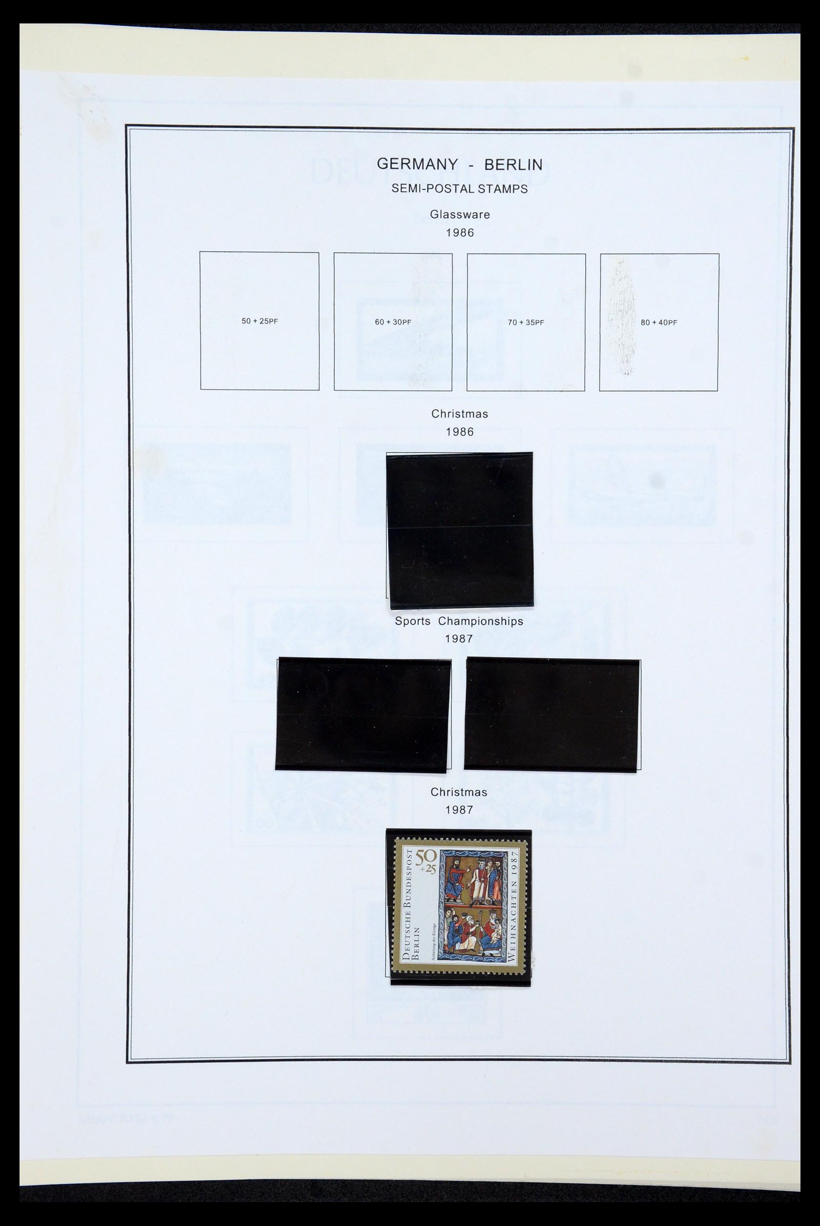 36301 084 - Stamp collection 36301 Berlin 1948-1990.