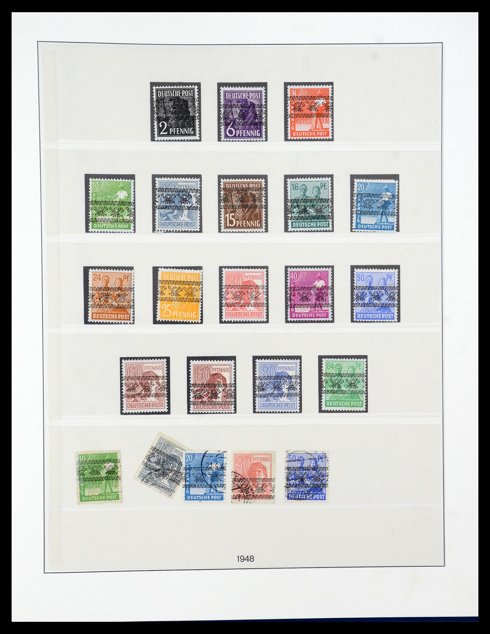 36302 010 - Postzegelverzameling 36302 Duitse Zones 1945-1949.