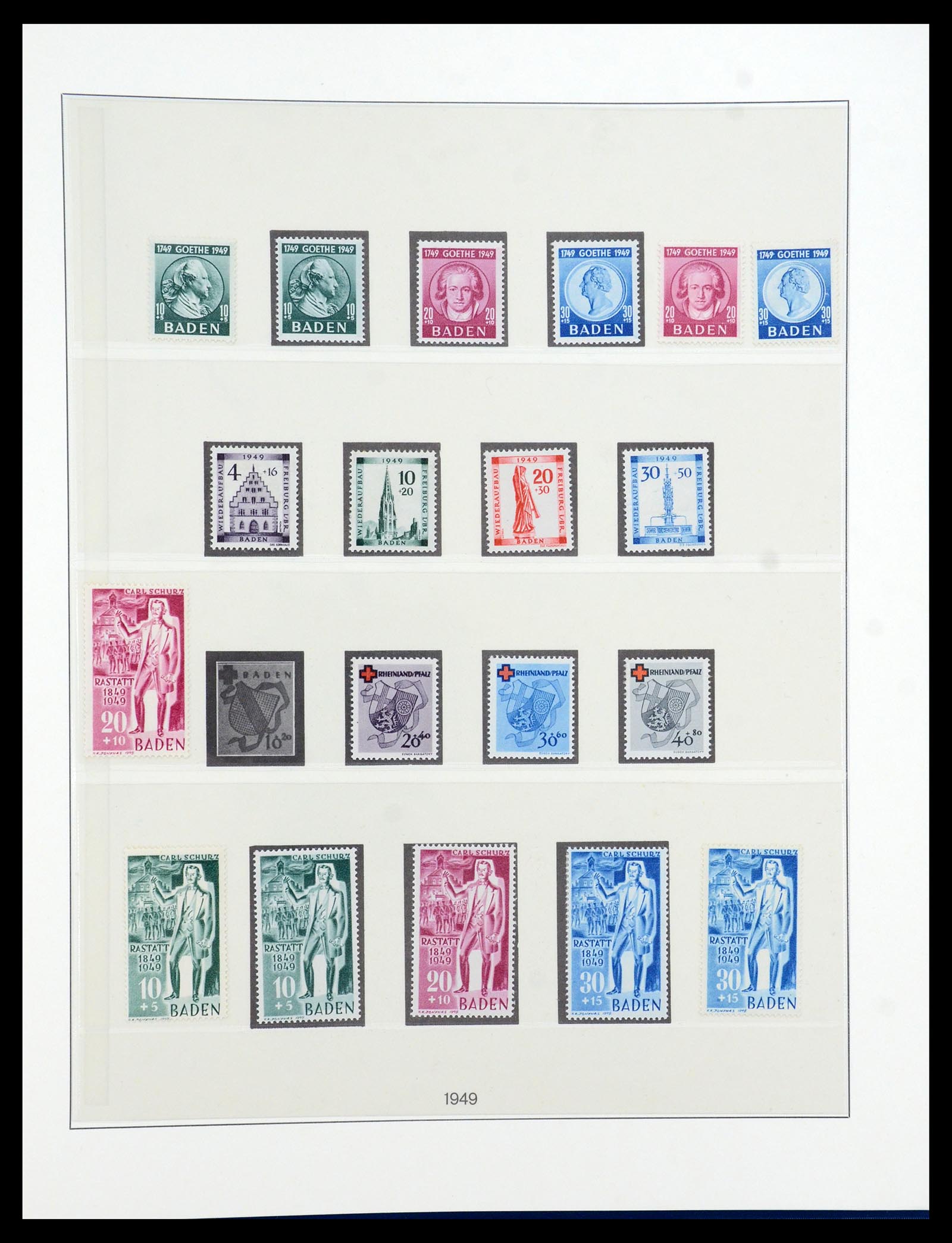 36302 022 - Postzegelverzameling 36302 Duitse Zones 1945-1949.