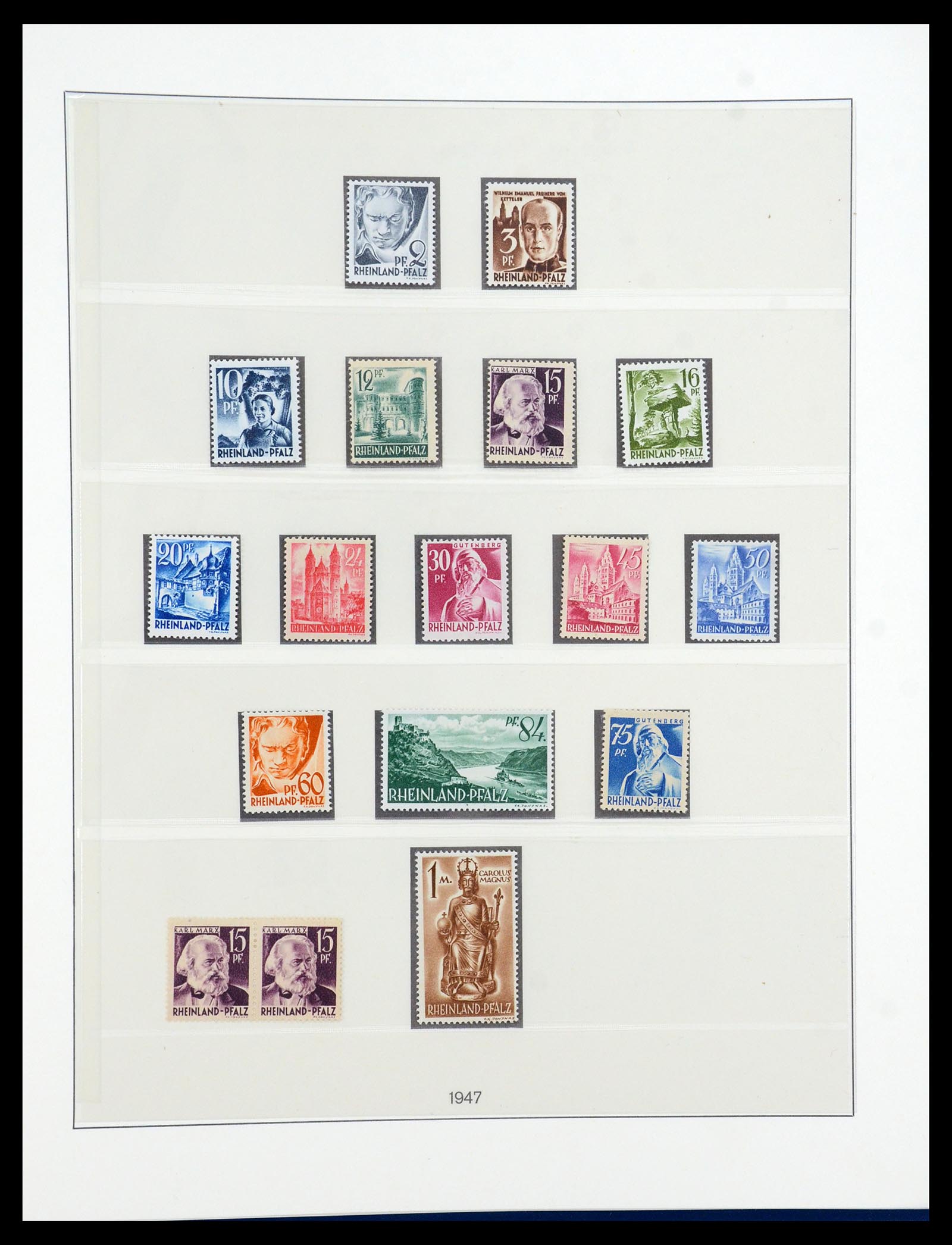 36302 025 - Postzegelverzameling 36302 Duitse Zones 1945-1949.