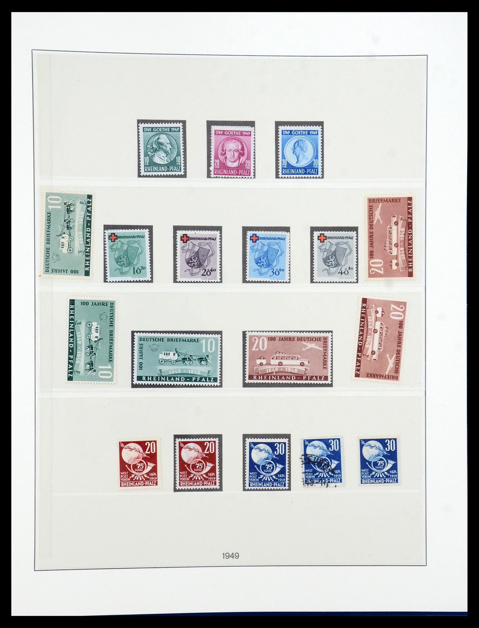 36302 028 - Postzegelverzameling 36302 Duitse Zones 1945-1949.