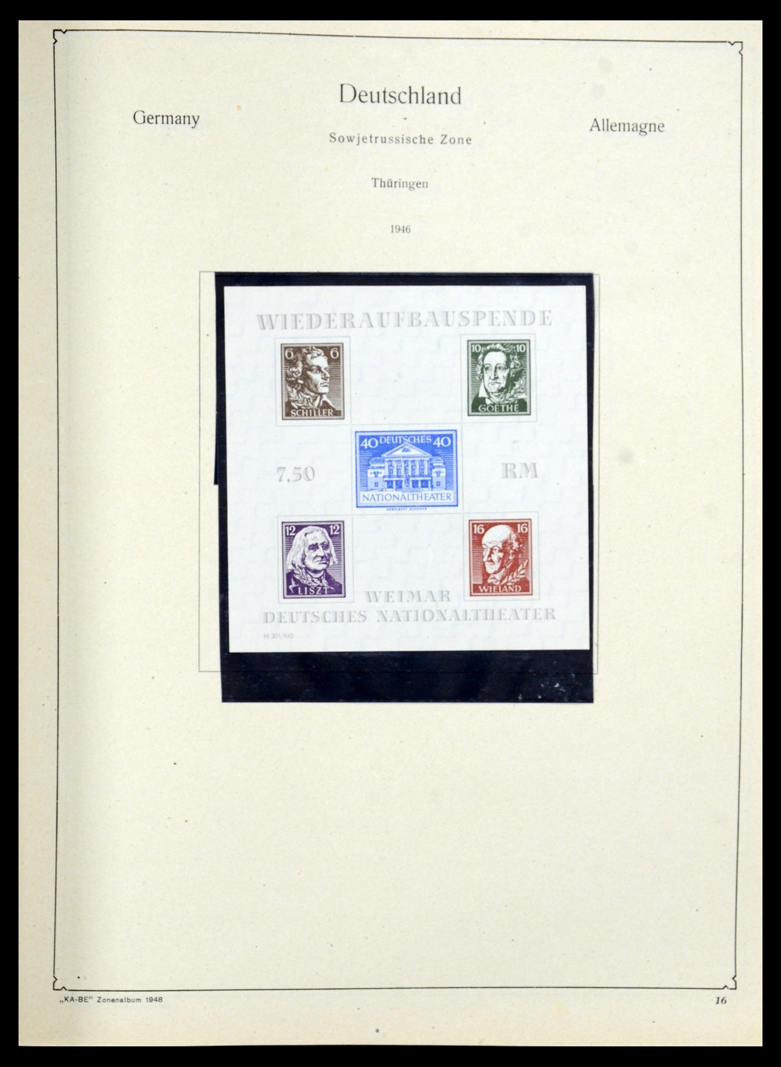 36303 019 - Postzegelverzameling 36303 Duitse Zones en lokaal 1945-1948.