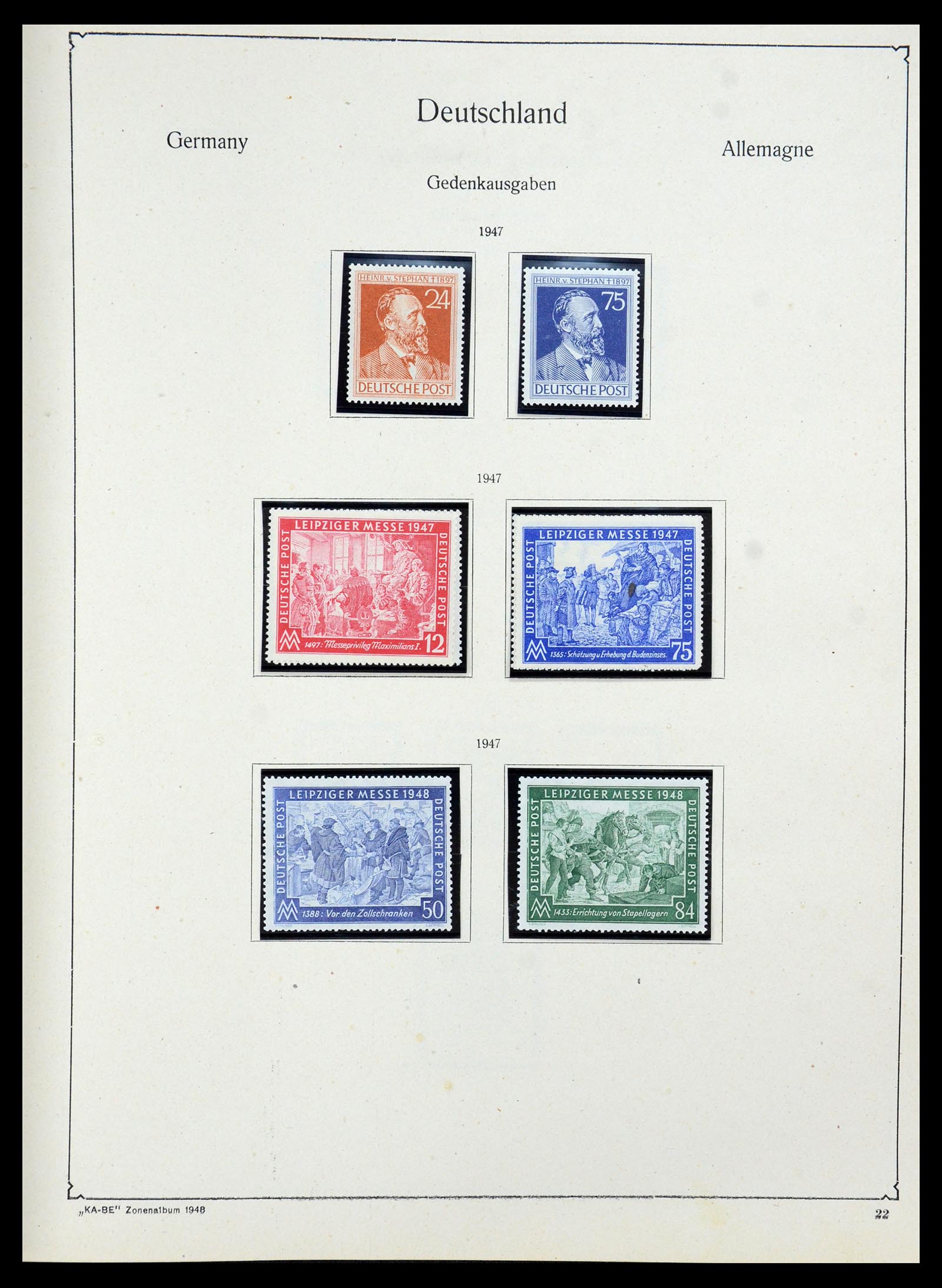 36303 023 - Postzegelverzameling 36303 Duitse Zones en lokaal 1945-1948.