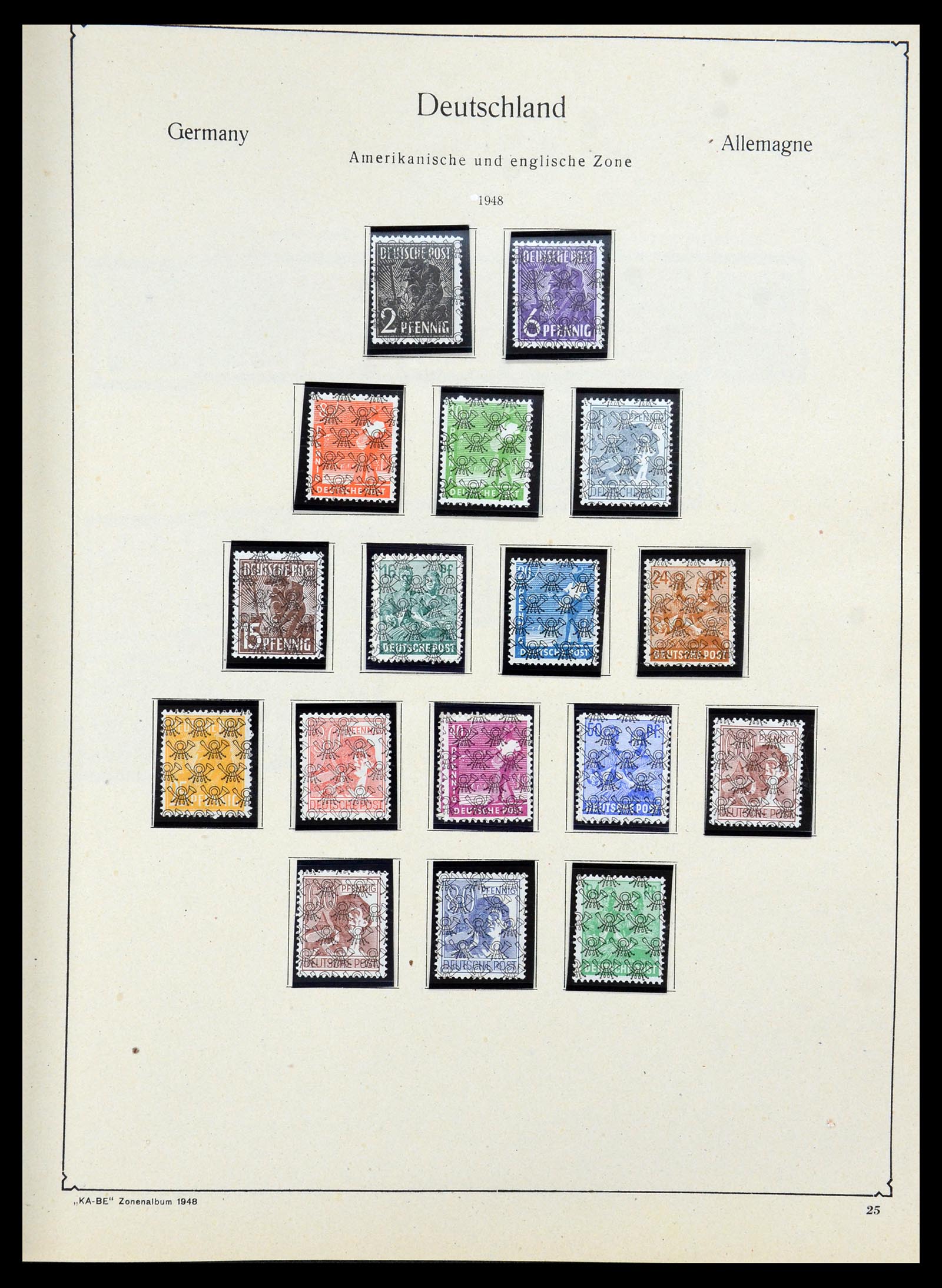 36303 026 - Postzegelverzameling 36303 Duitse Zones en lokaal 1945-1948.
