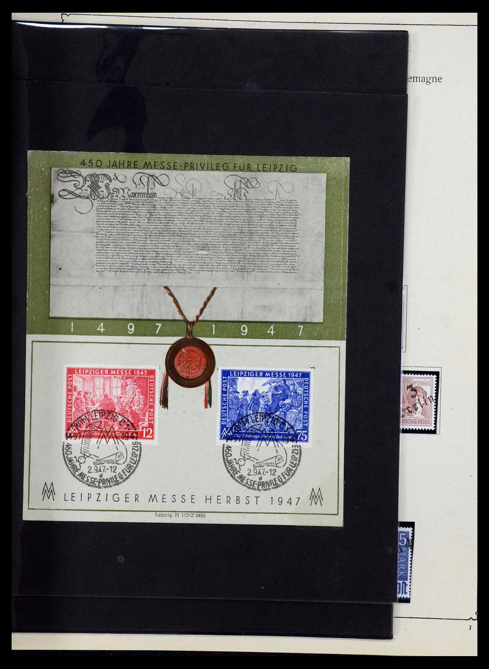 36303 030 - Postzegelverzameling 36303 Duitse Zones en lokaal 1945-1948.