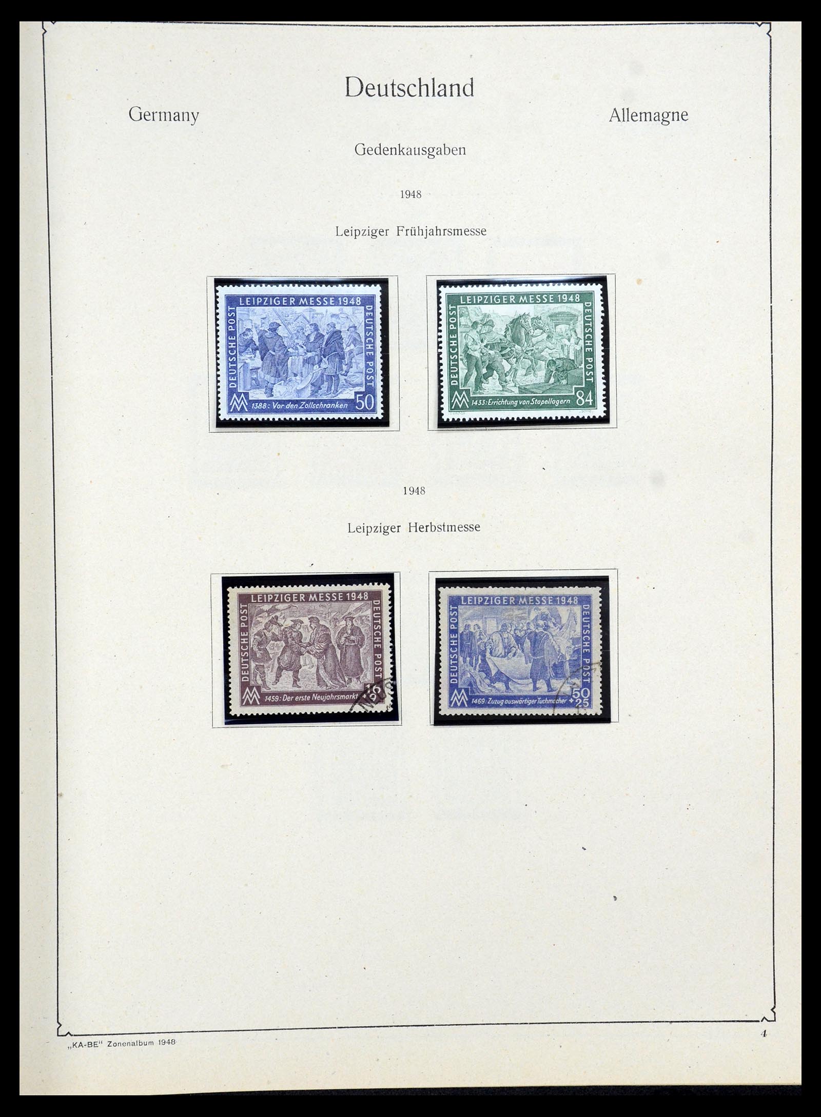 36303 036 - Postzegelverzameling 36303 Duitse Zones en lokaal 1945-1948.