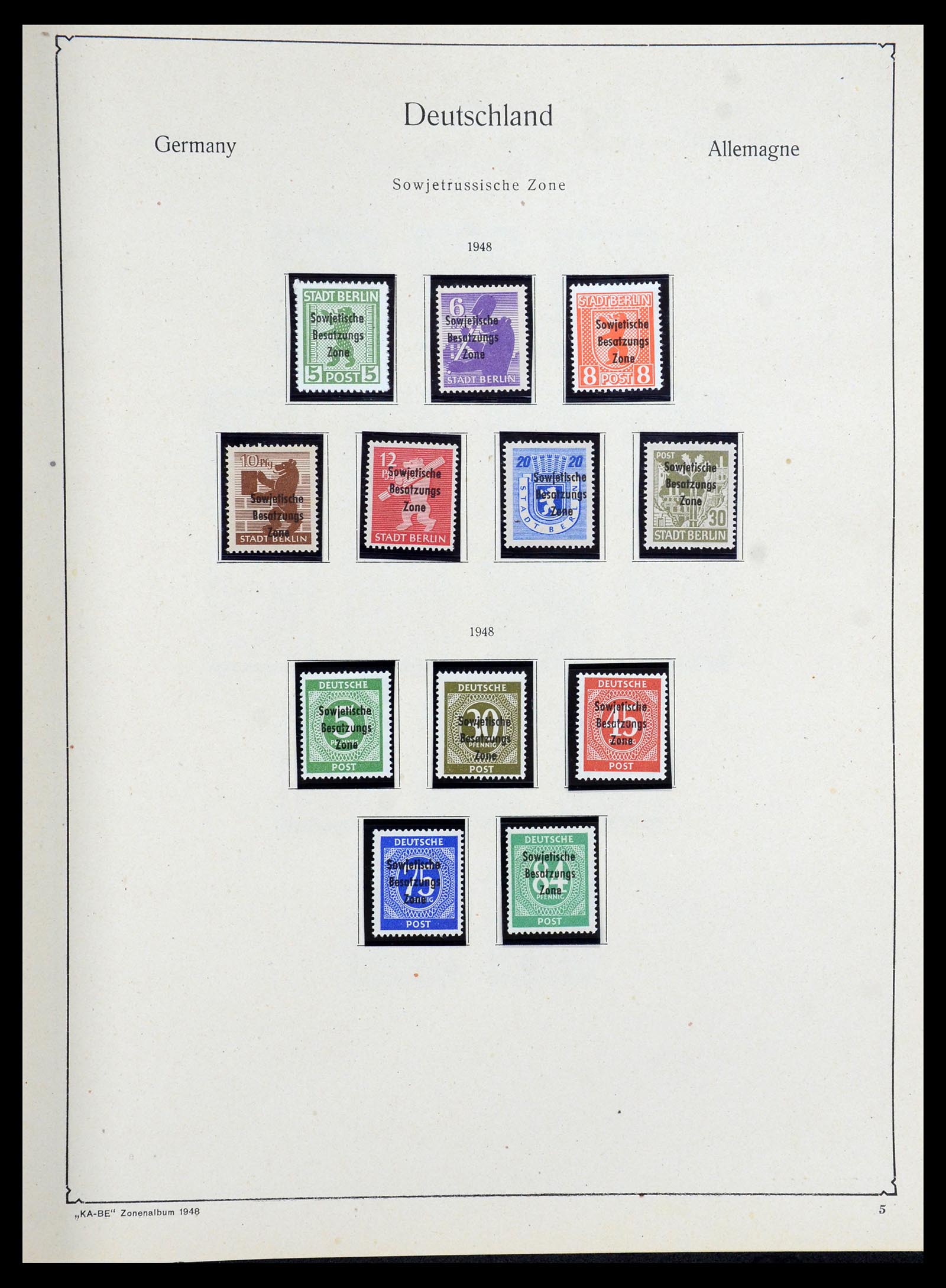 36303 037 - Stamp collection 36303 German Zones and local 1945-1948.