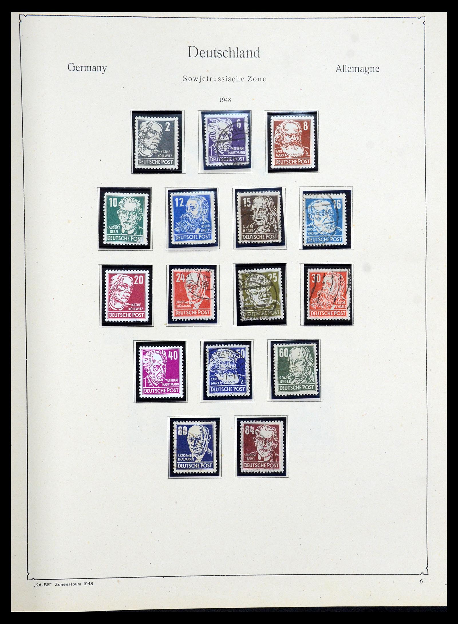 36303 038 - Postzegelverzameling 36303 Duitse Zones en lokaal 1945-1948.