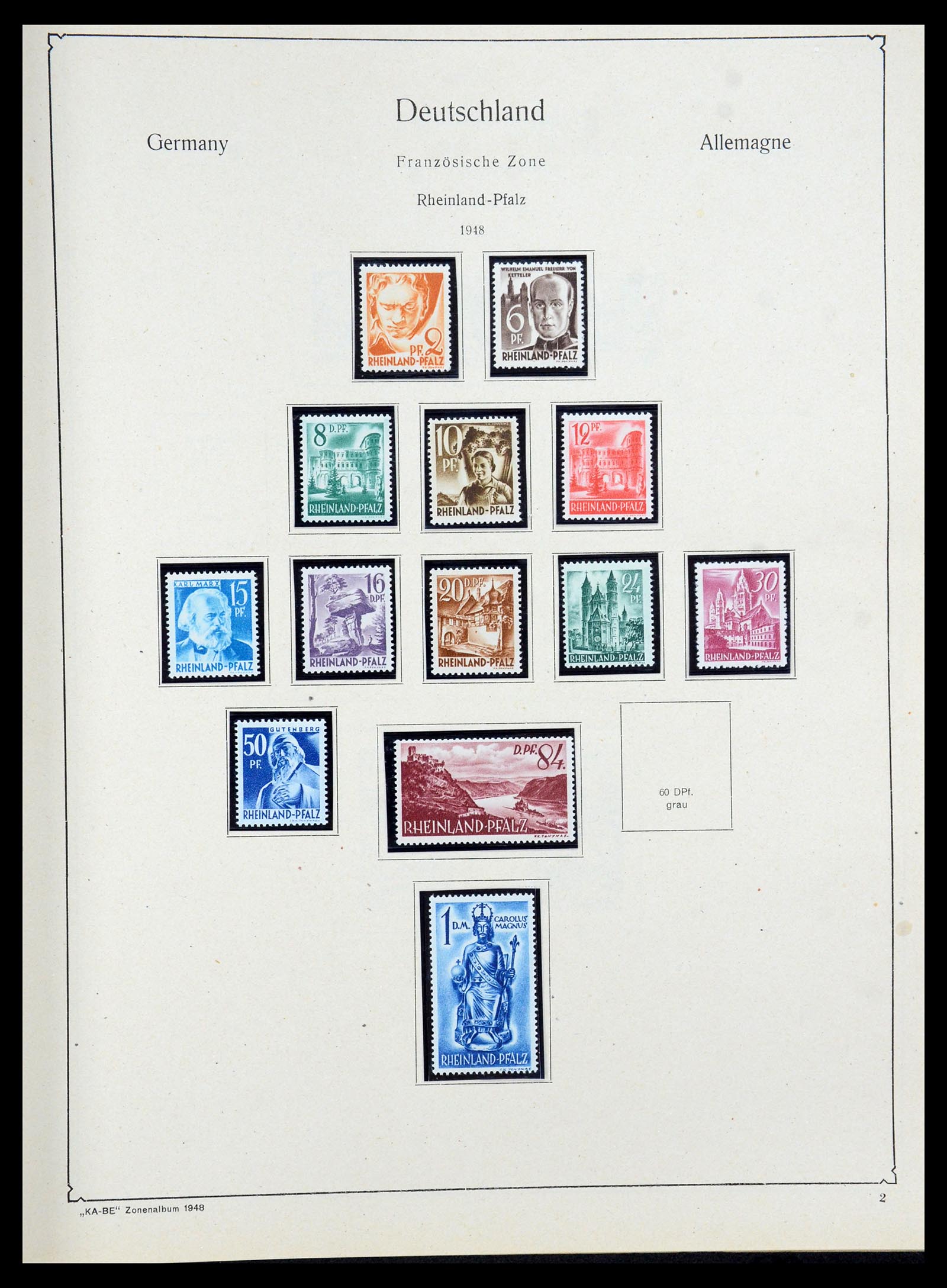 36303 039 - Postzegelverzameling 36303 Duitse Zones en lokaal 1945-1948.