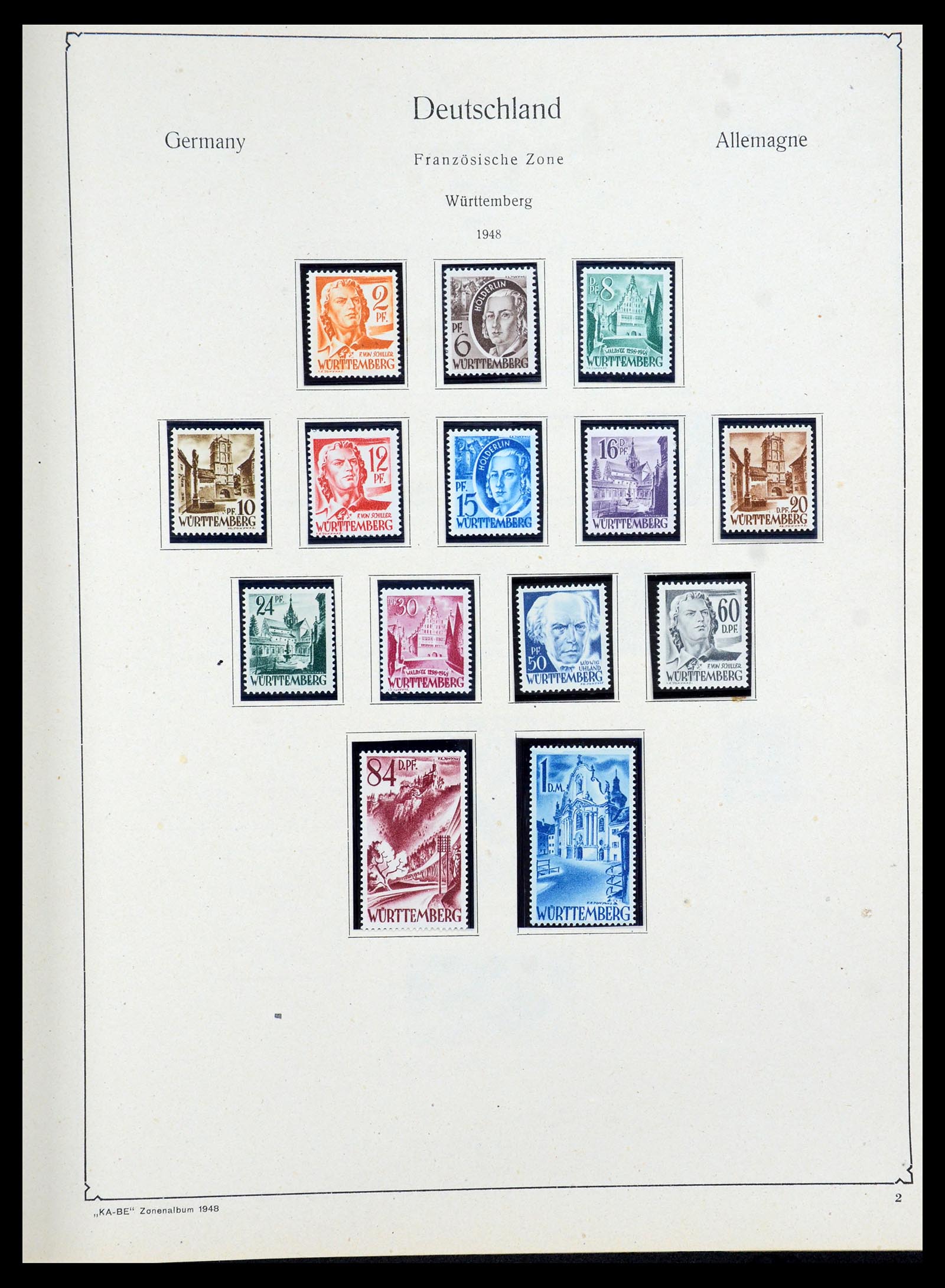 36303 040 - Postzegelverzameling 36303 Duitse Zones en lokaal 1945-1948.