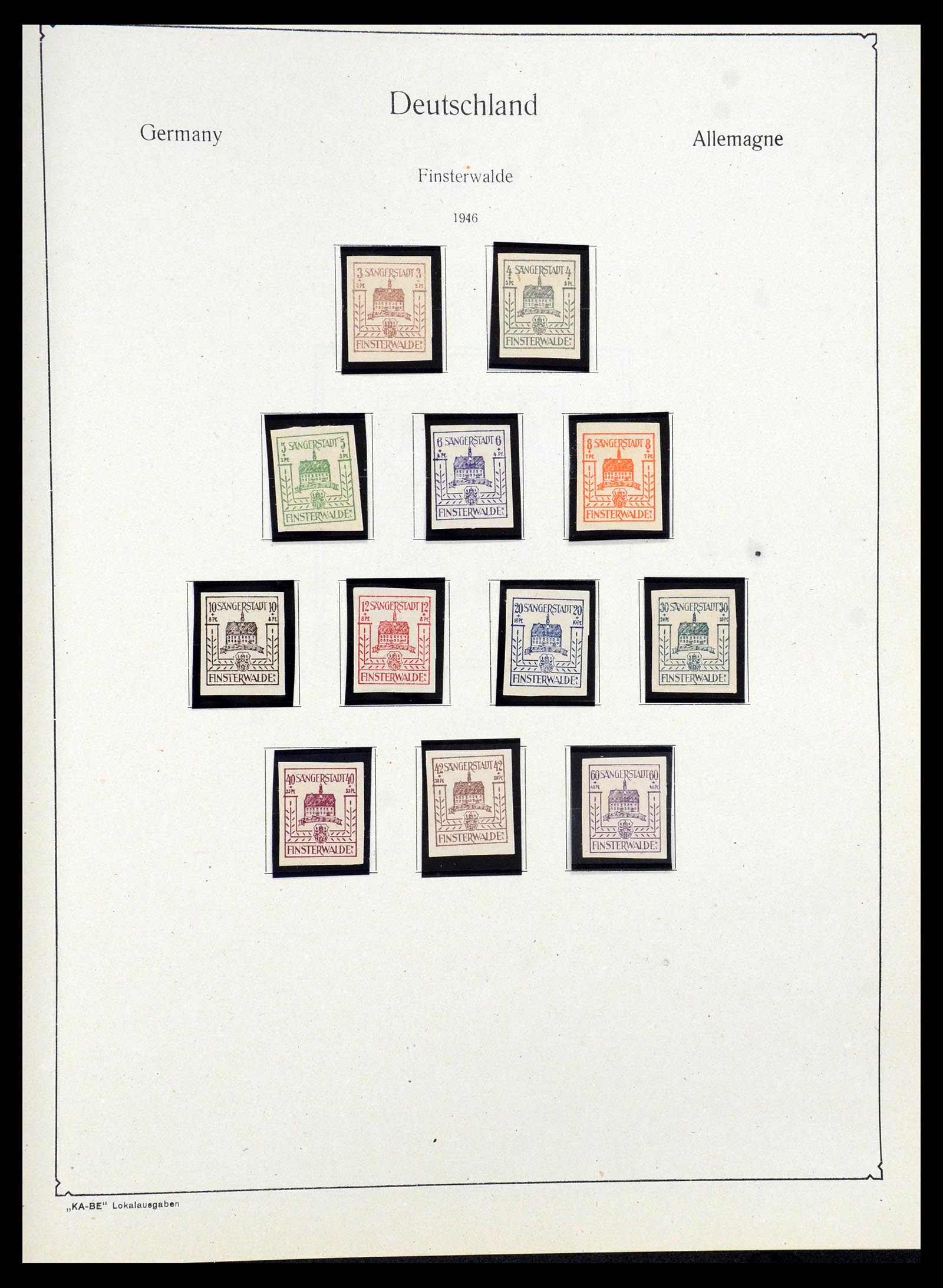 36303 043 - Postzegelverzameling 36303 Duitse Zones en lokaal 1945-1948.
