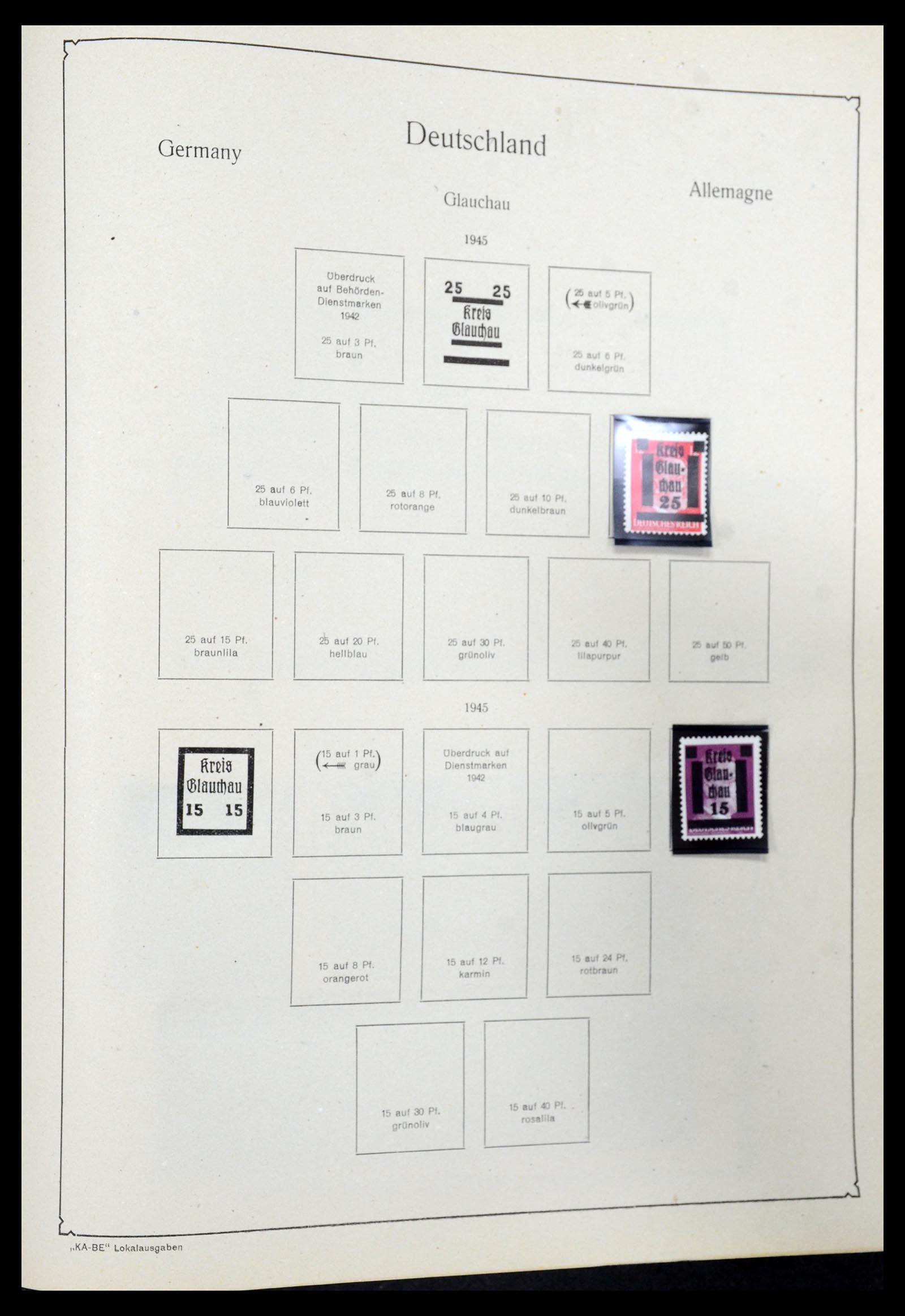 36303 045 - Stamp collection 36303 German Zones and local 1945-1948.