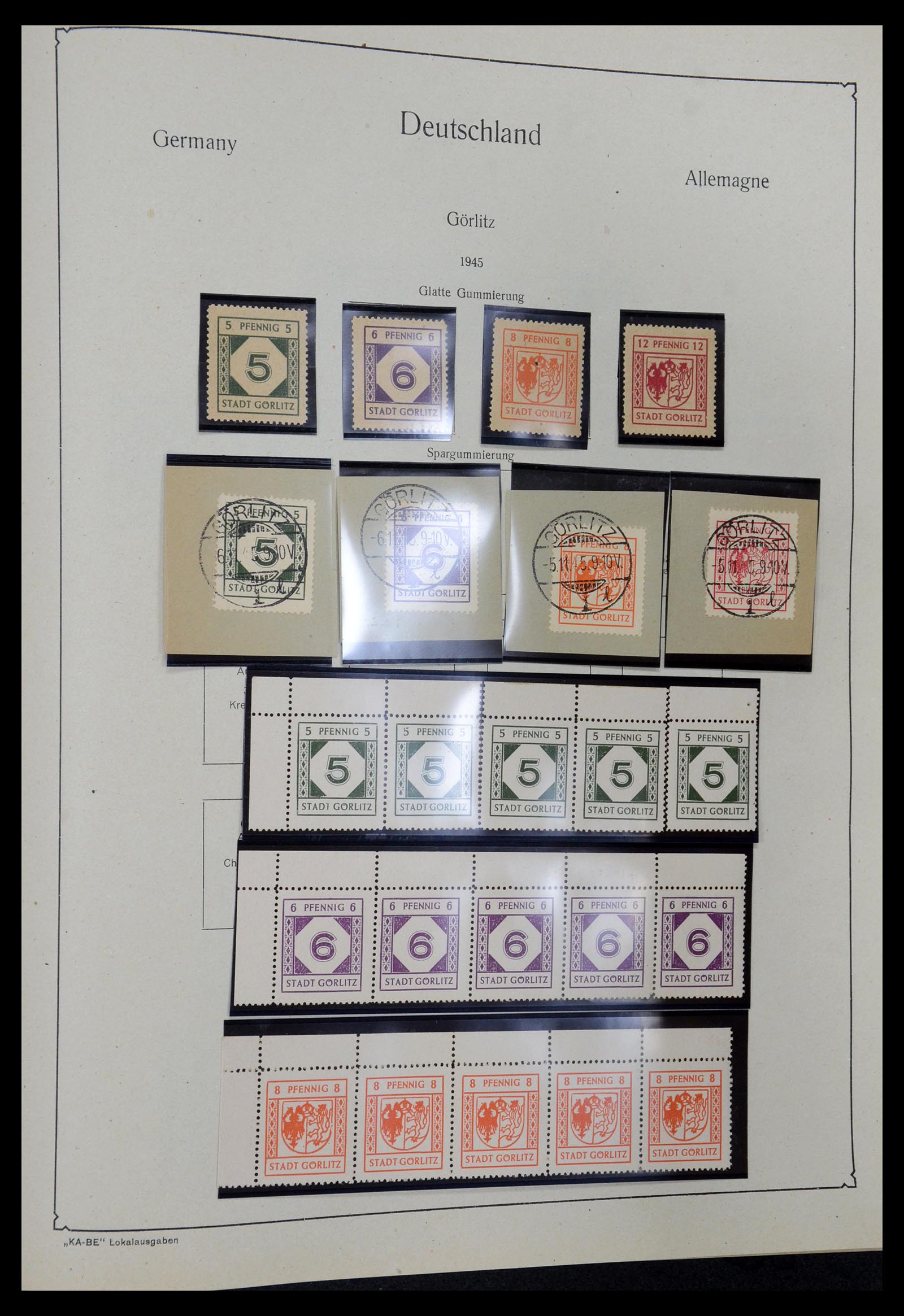 36303 046 - Postzegelverzameling 36303 Duitse Zones en lokaal 1945-1948.