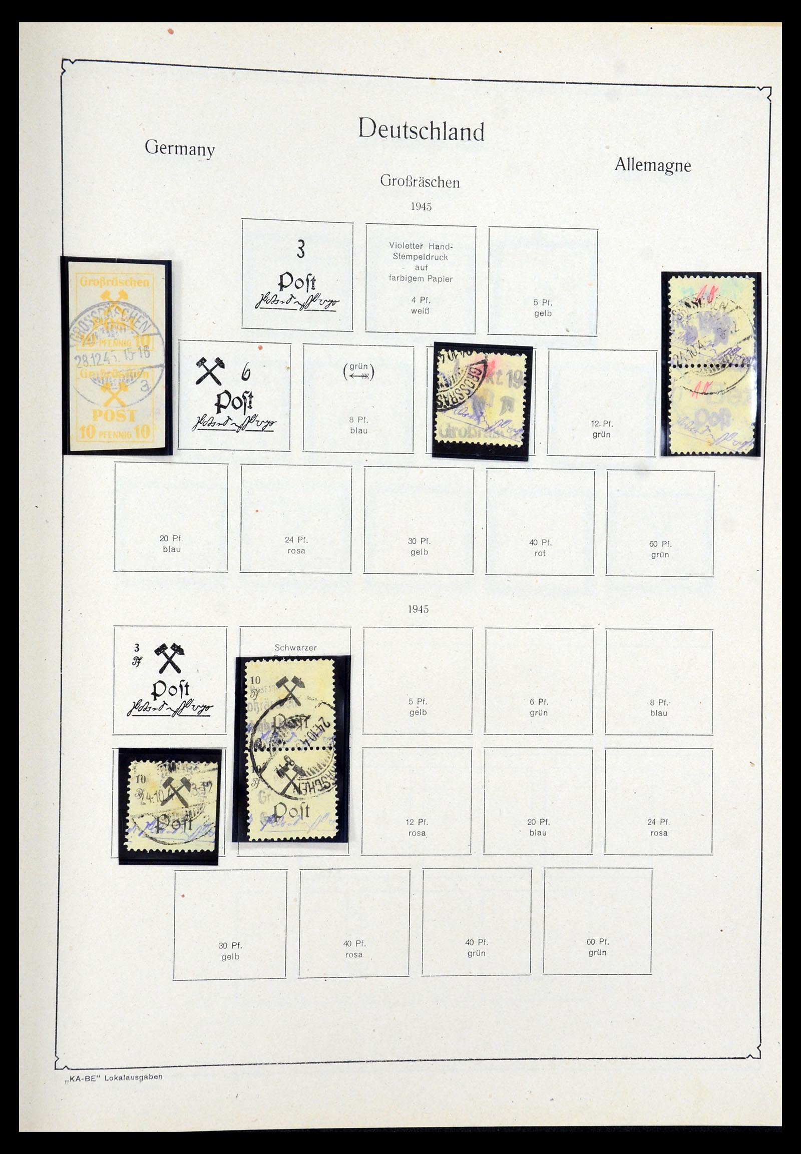 36303 049 - Postzegelverzameling 36303 Duitse Zones en lokaal 1945-1948.