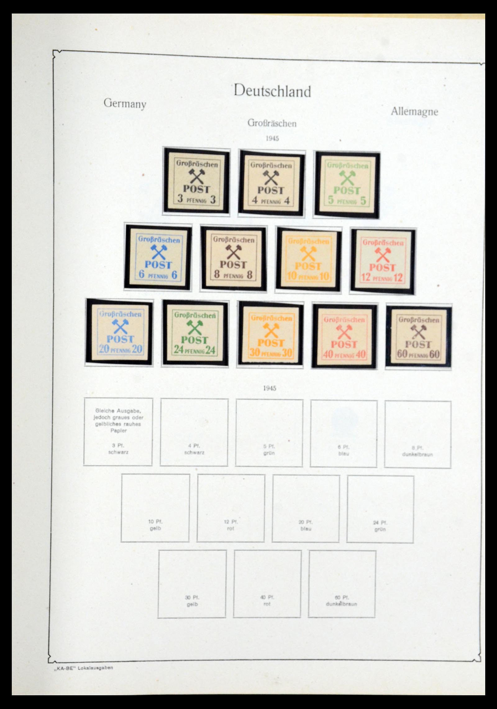 36303 050 - Postzegelverzameling 36303 Duitse Zones en lokaal 1945-1948.