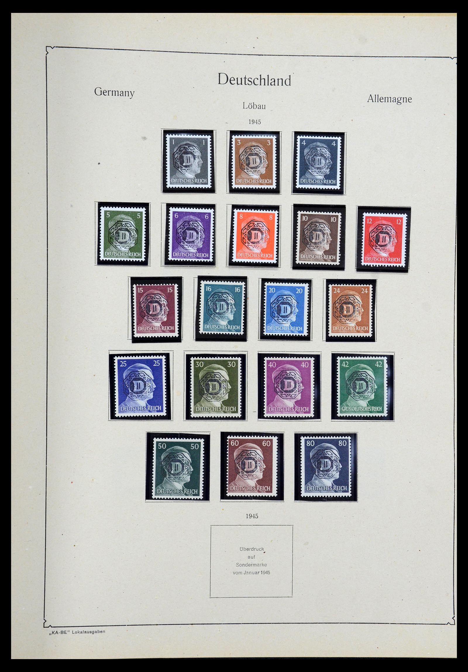 36303 051 - Postzegelverzameling 36303 Duitse Zones en lokaal 1945-1948.