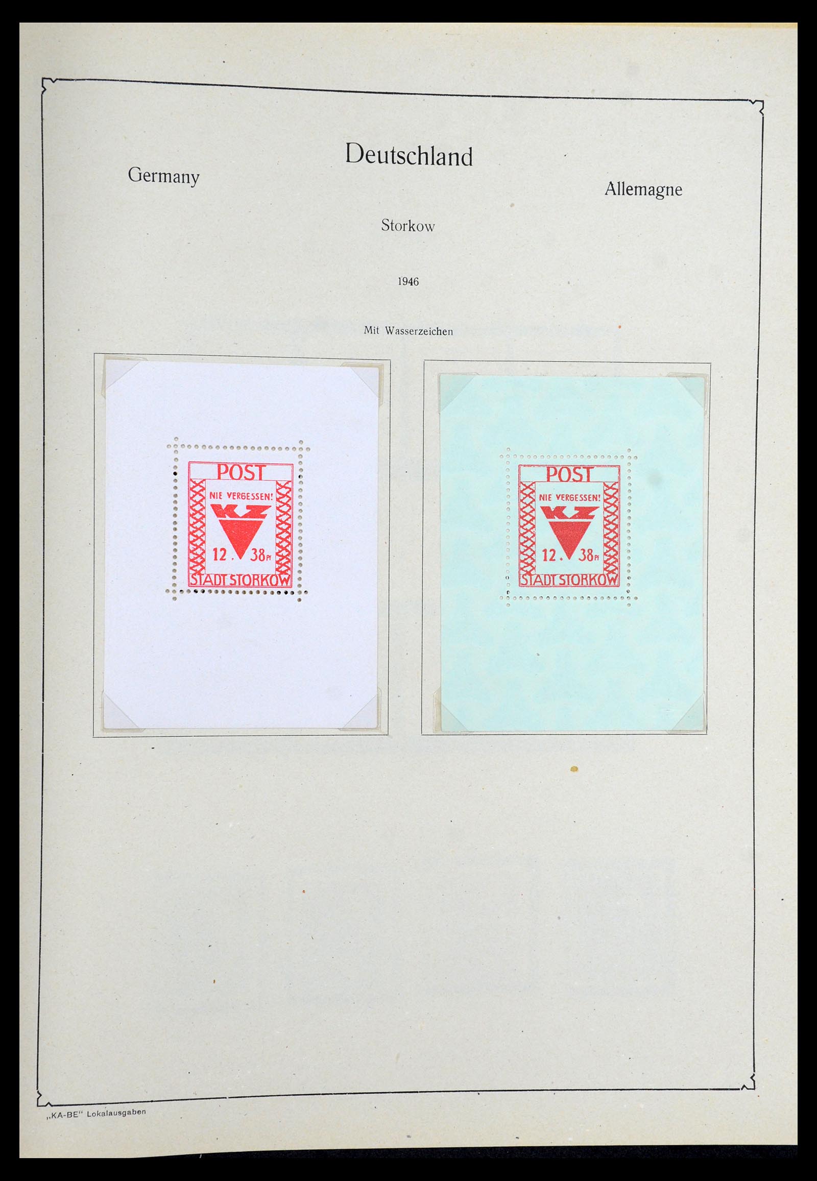 36303 061 - Postzegelverzameling 36303 Duitse Zones en lokaal 1945-1948.