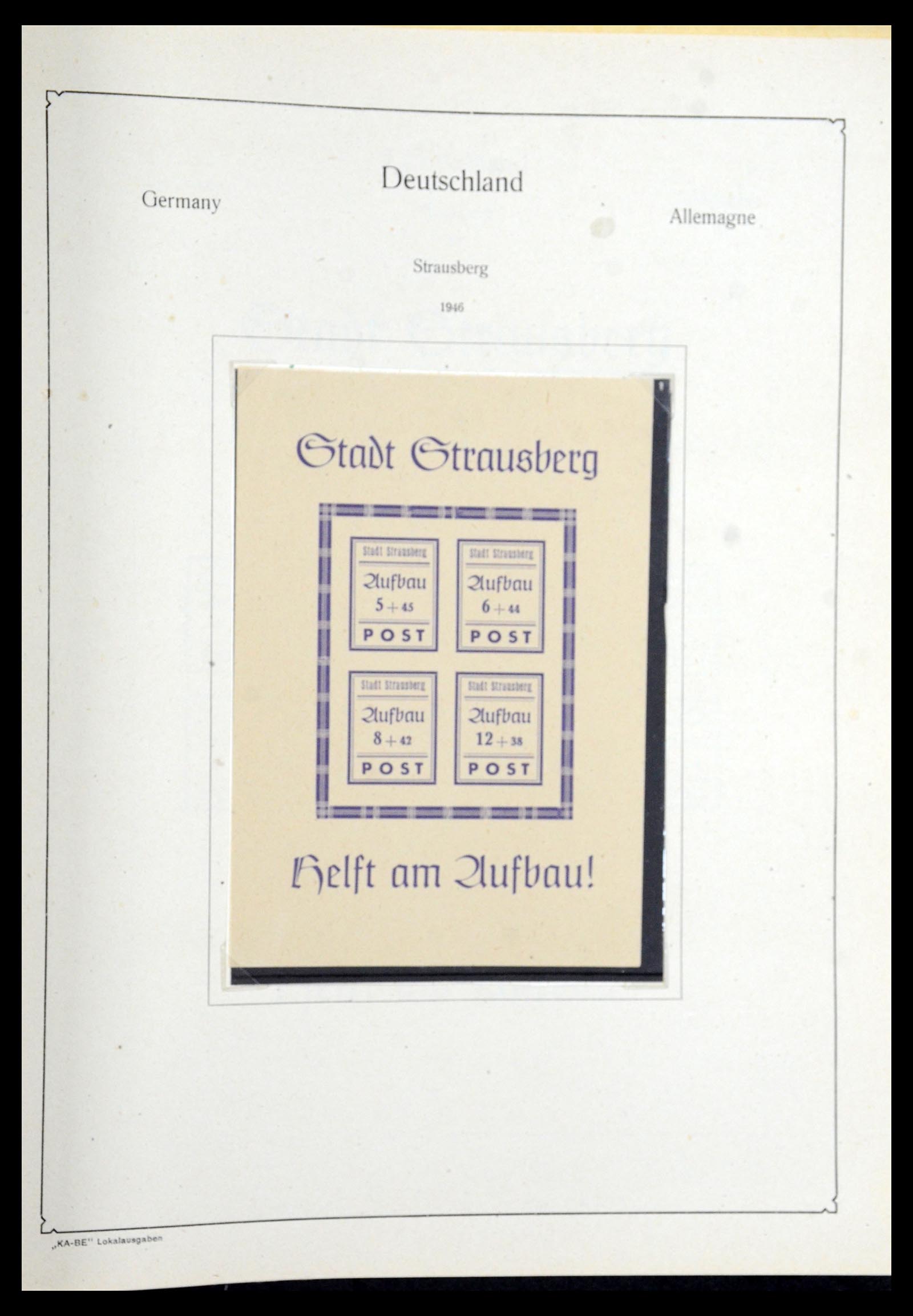 36303 064 - Postzegelverzameling 36303 Duitse Zones en lokaal 1945-1948.