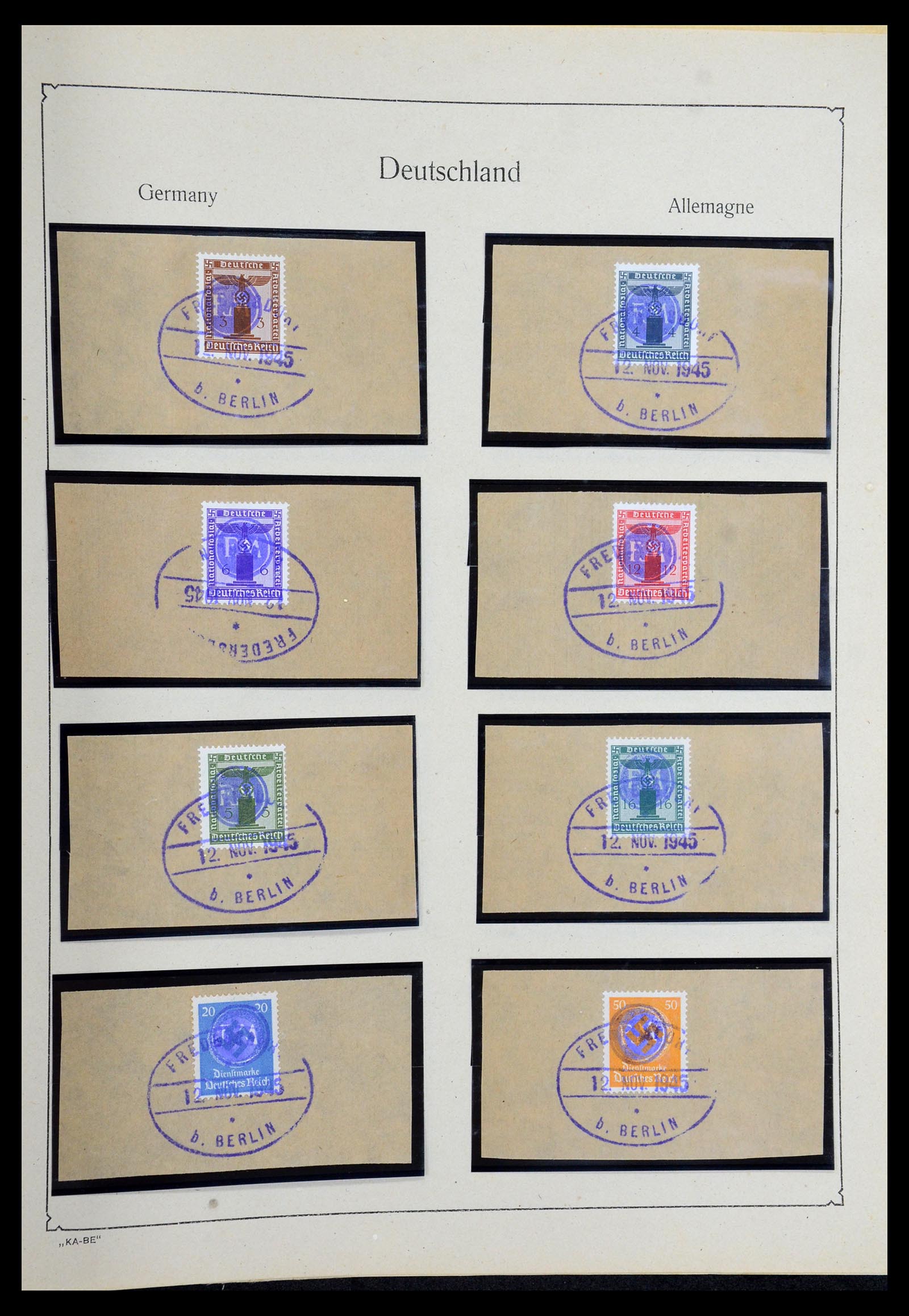 36303 065 - Postzegelverzameling 36303 Duitse Zones en lokaal 1945-1948.