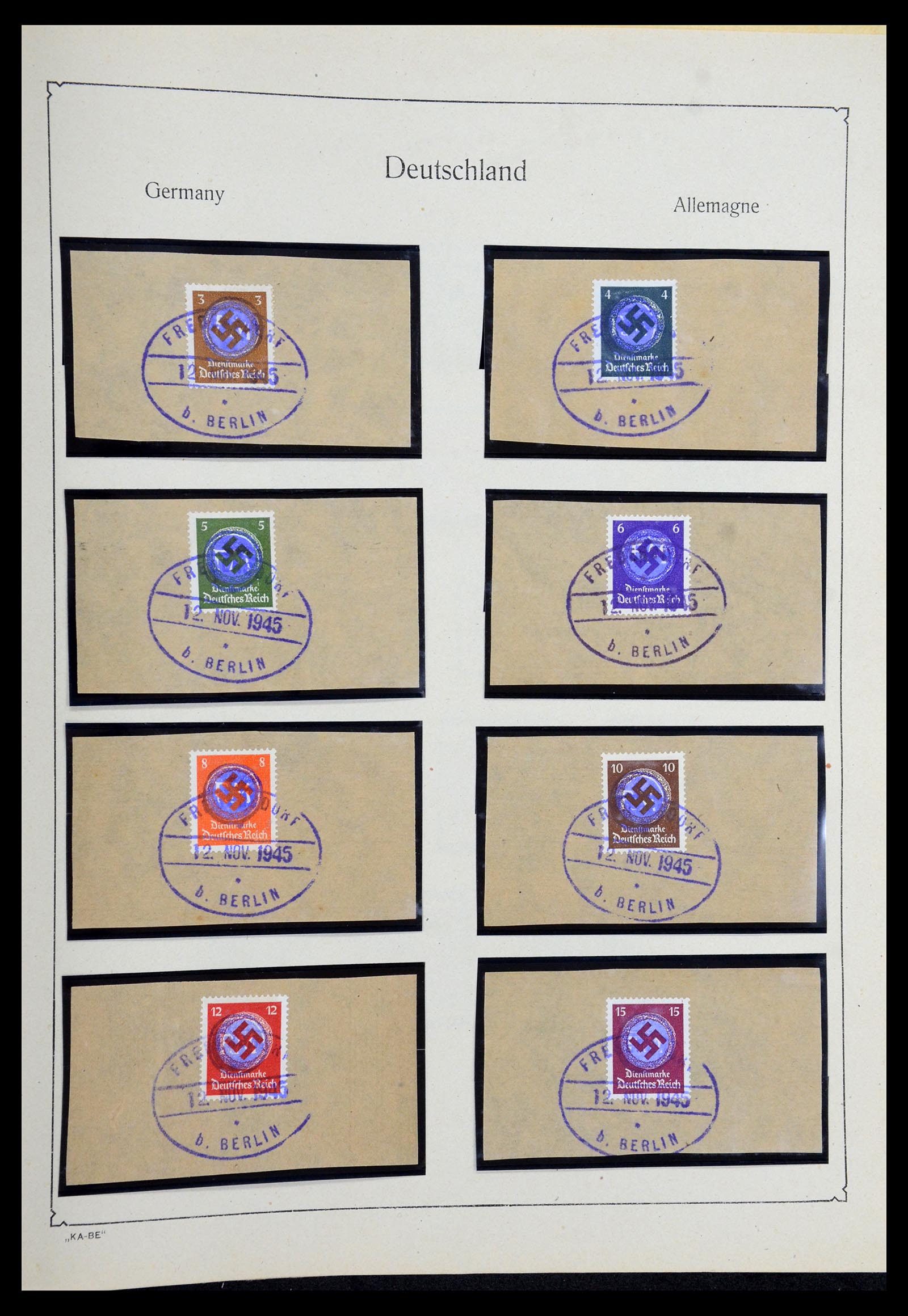 36303 066 - Postzegelverzameling 36303 Duitse Zones en lokaal 1945-1948.
