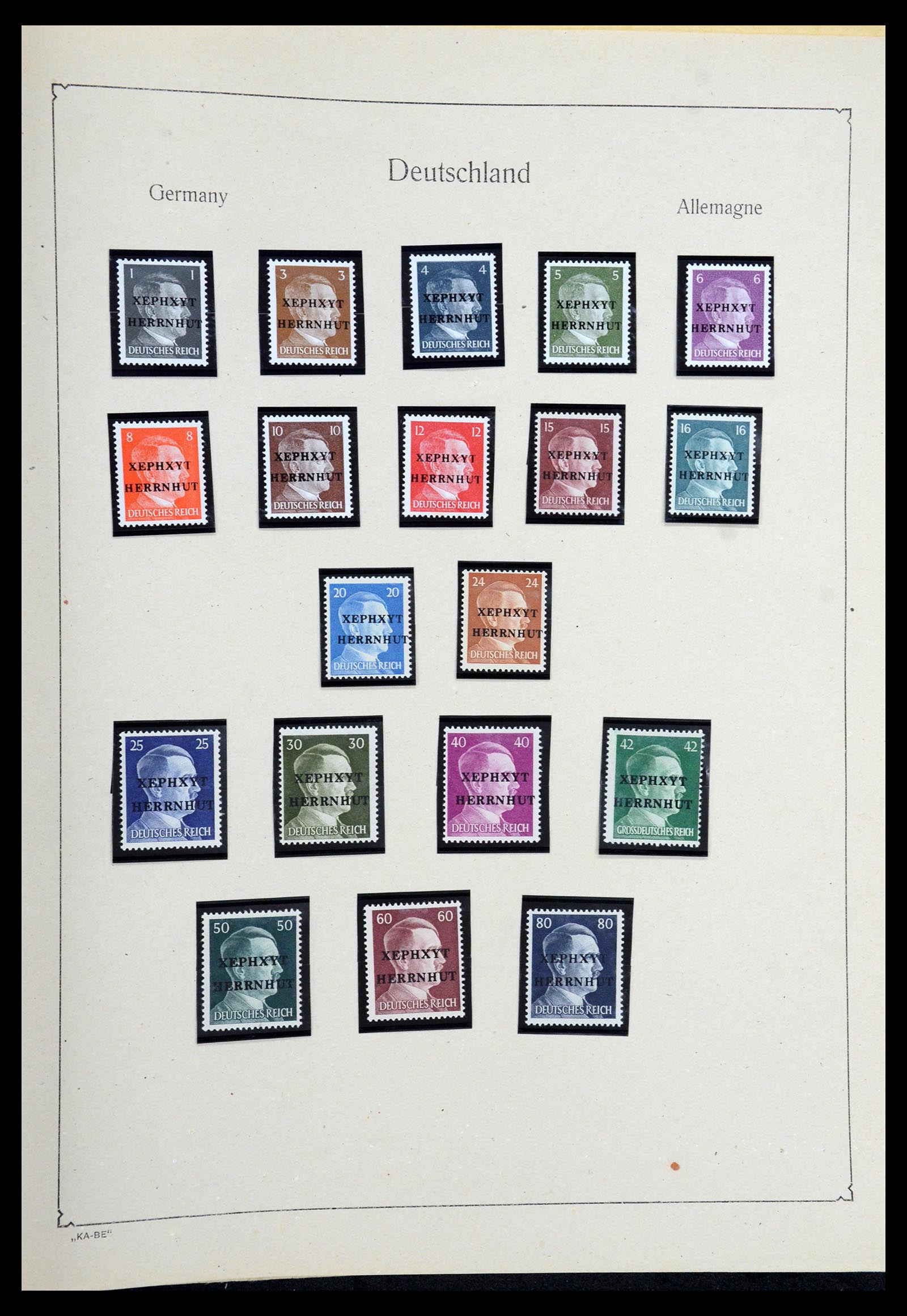 36303 067 - Postzegelverzameling 36303 Duitse Zones en lokaal 1945-1948.