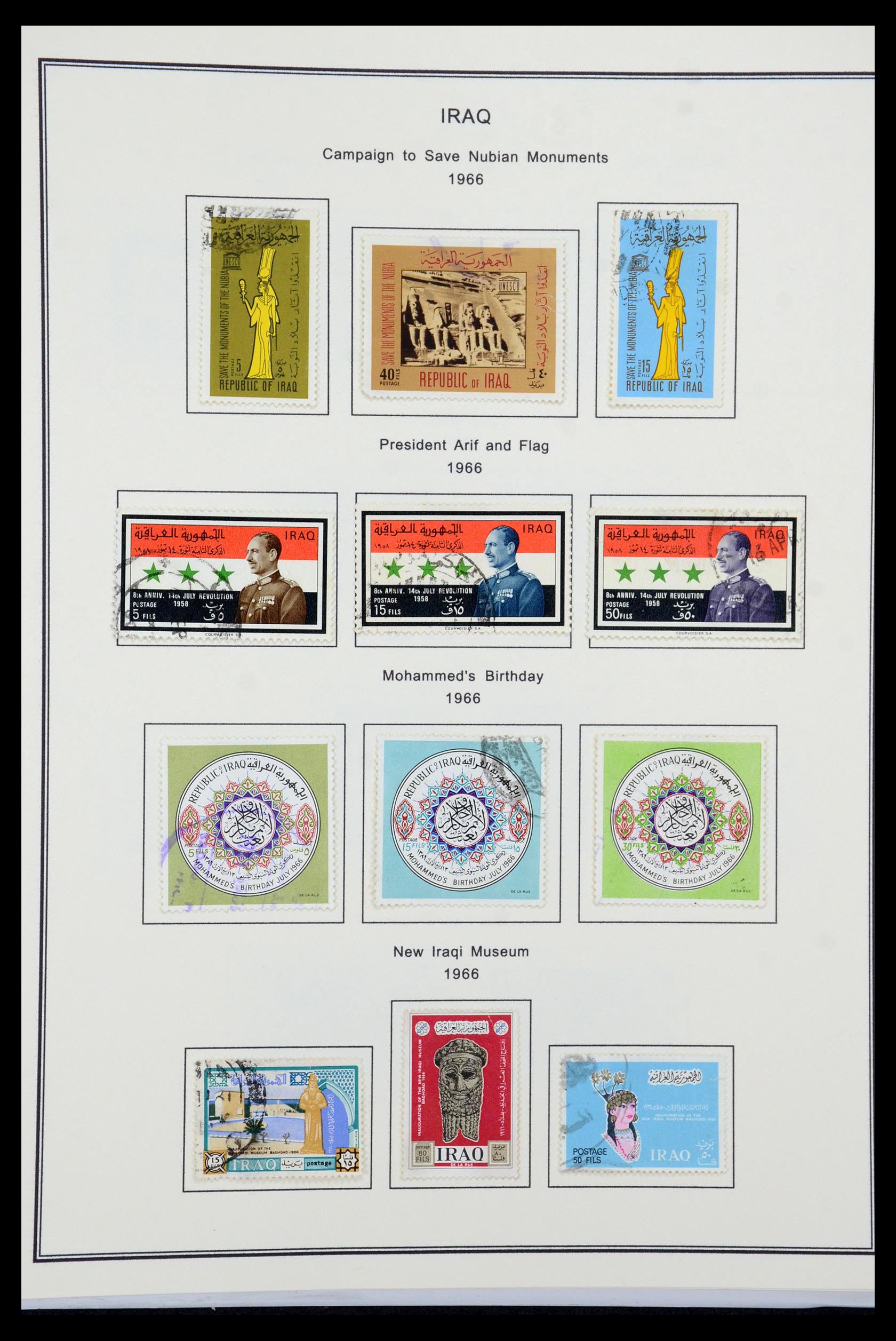 36306 029 - Postzegelverzameling 36306 Irak 1923-1969.