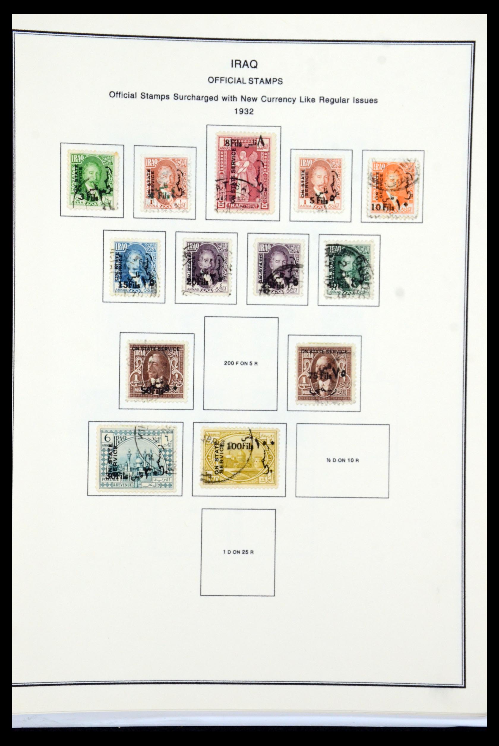 36306 054 - Postzegelverzameling 36306 Irak 1923-1969.