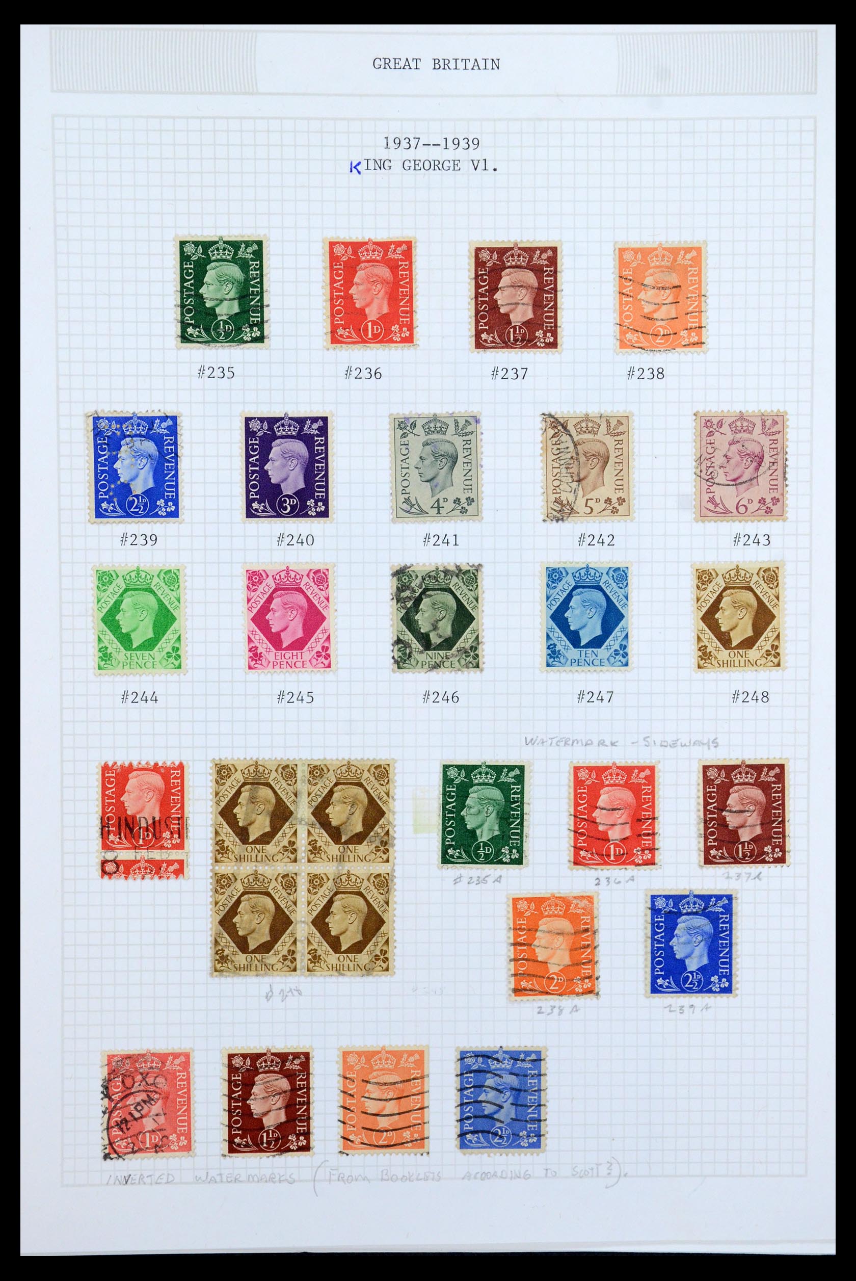 36308 003 - Postzegelverzameling 36308 Engeland 1935-2003.