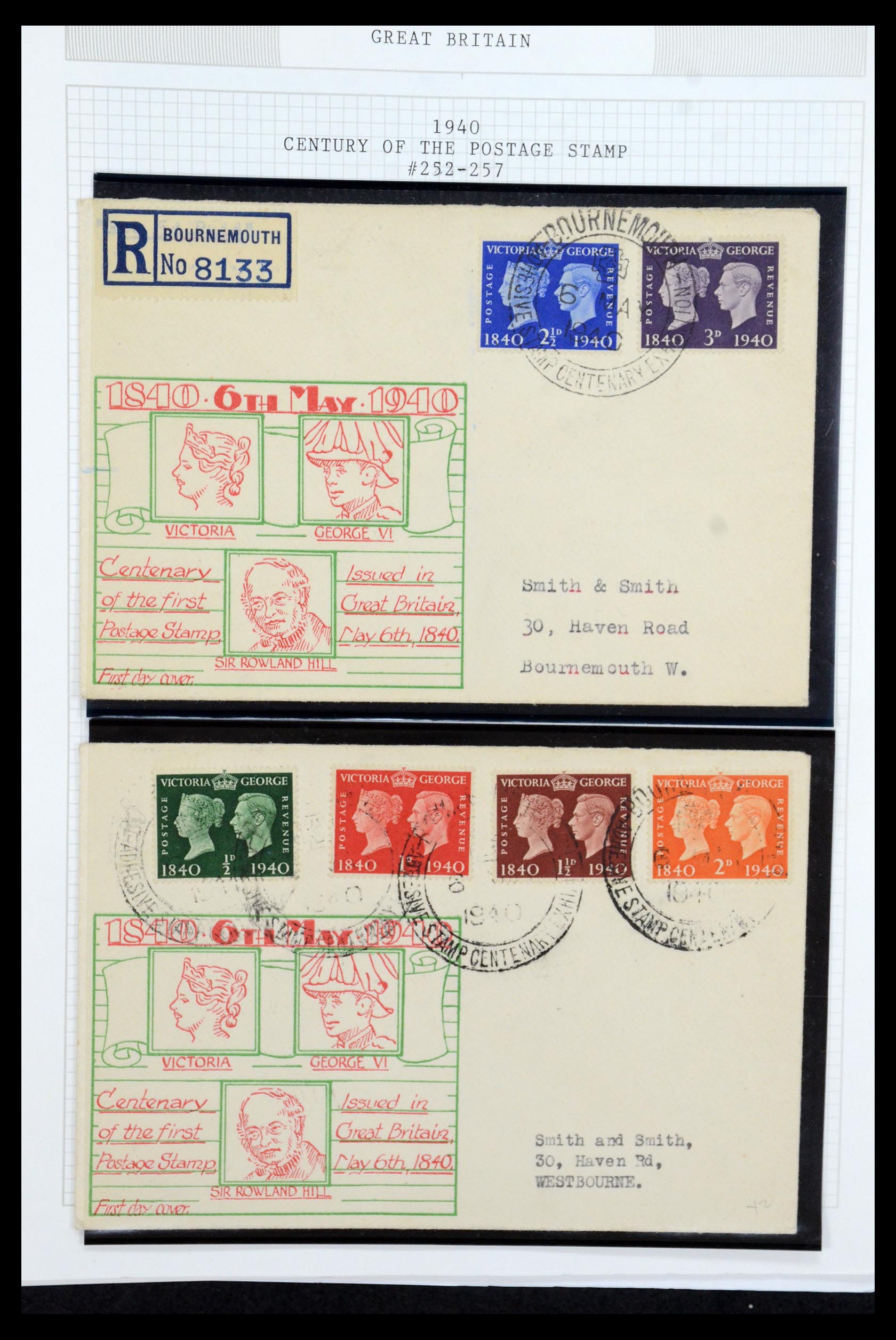 36308 007 - Postzegelverzameling 36308 Engeland 1935-2003.