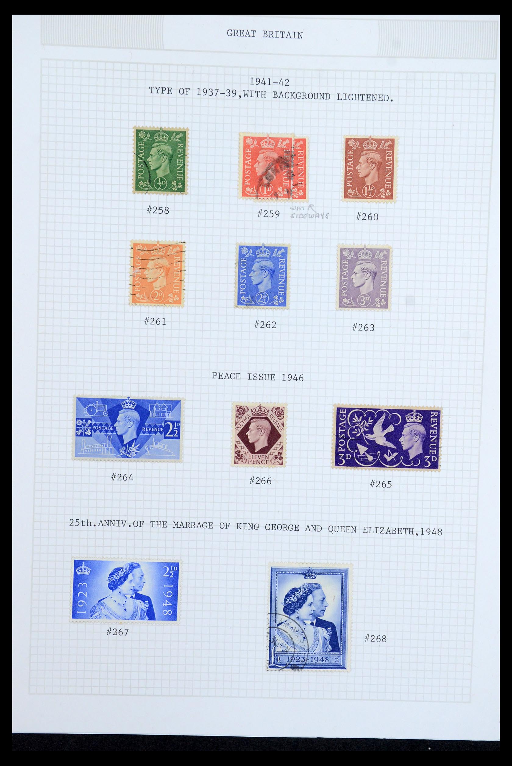 36308 010 - Postzegelverzameling 36308 Engeland 1935-2003.