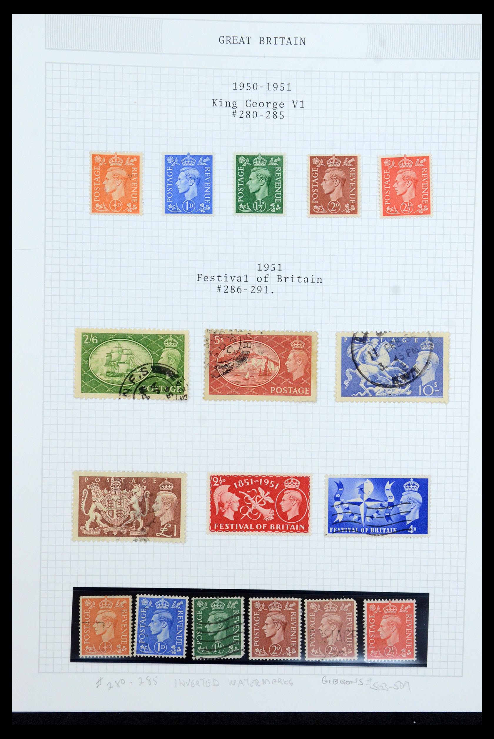 36308 016 - Postzegelverzameling 36308 Engeland 1935-2003.
