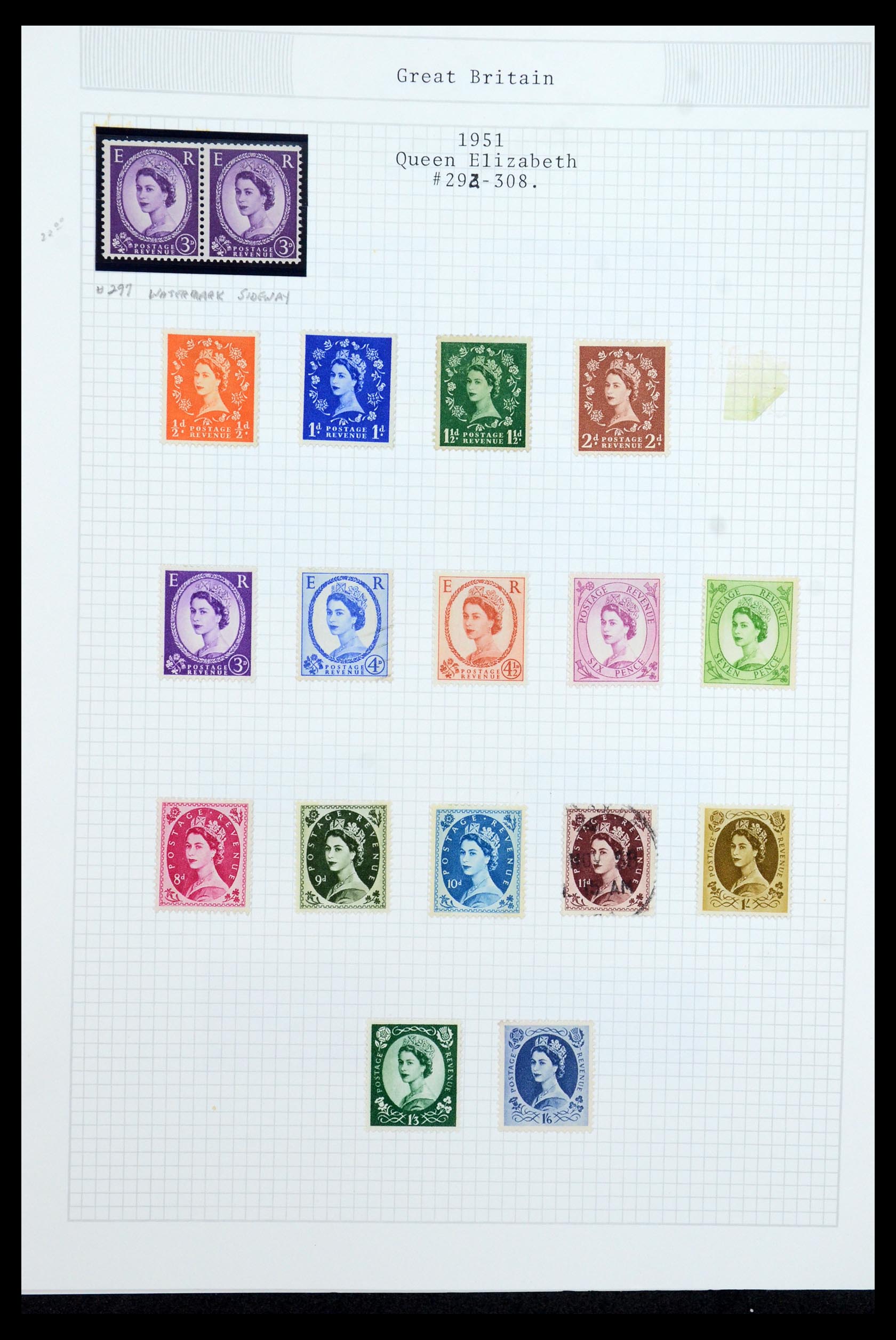 36308 018 - Postzegelverzameling 36308 Engeland 1935-2003.
