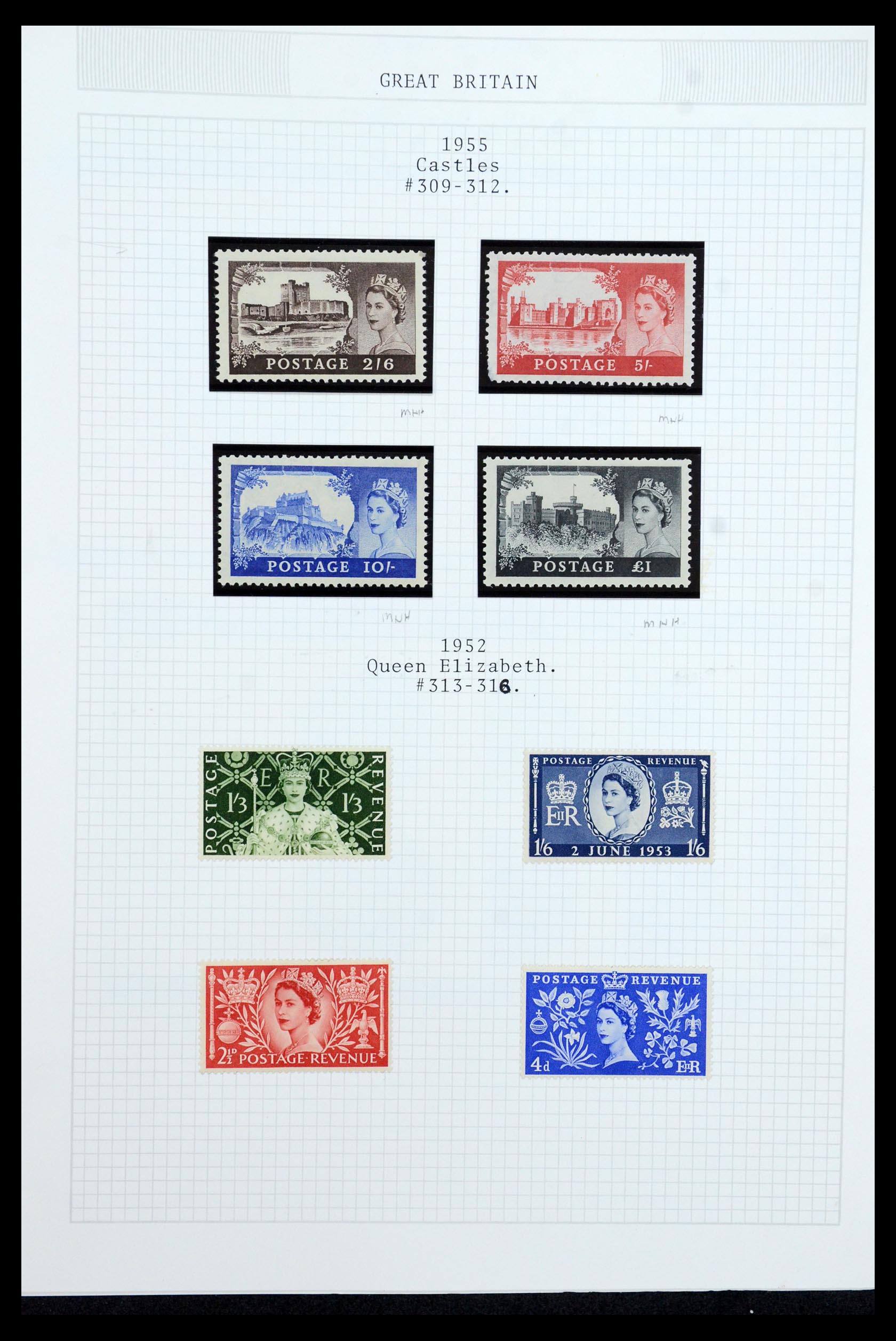 36308 019 - Postzegelverzameling 36308 Engeland 1935-2003.