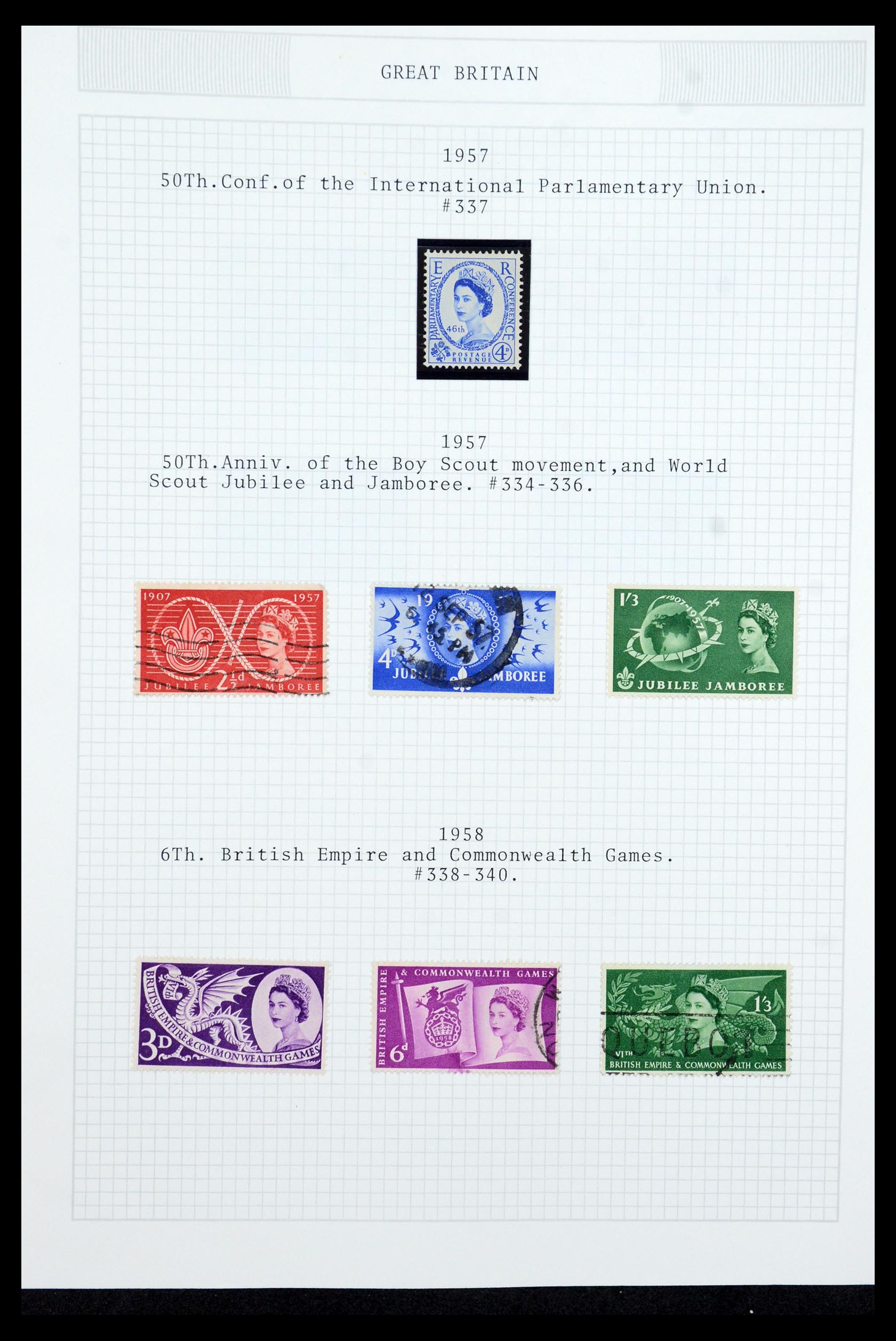 36308 022 - Postzegelverzameling 36308 Engeland 1935-2003.