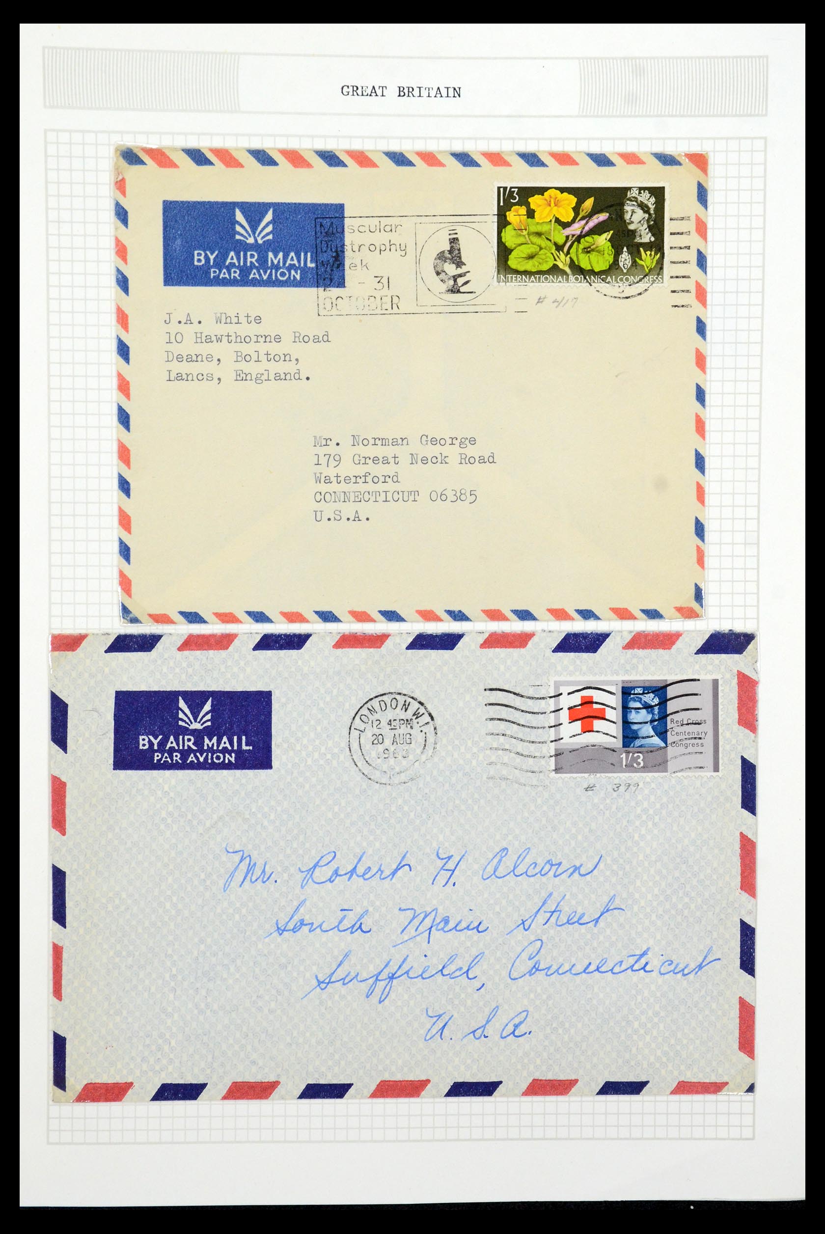 36308 030 - Postzegelverzameling 36308 Engeland 1935-2003.