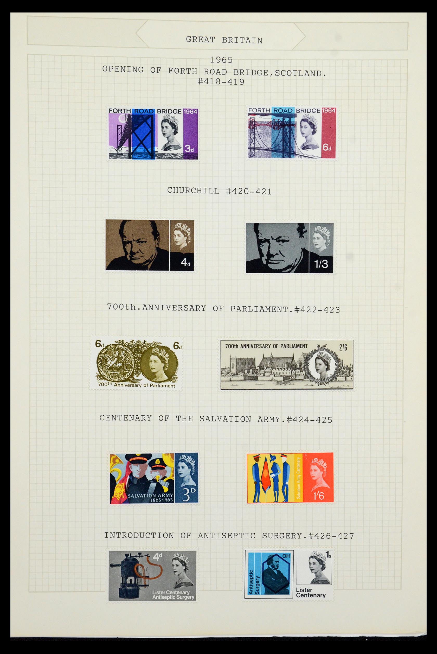 36308 033 - Postzegelverzameling 36308 Engeland 1935-2003.