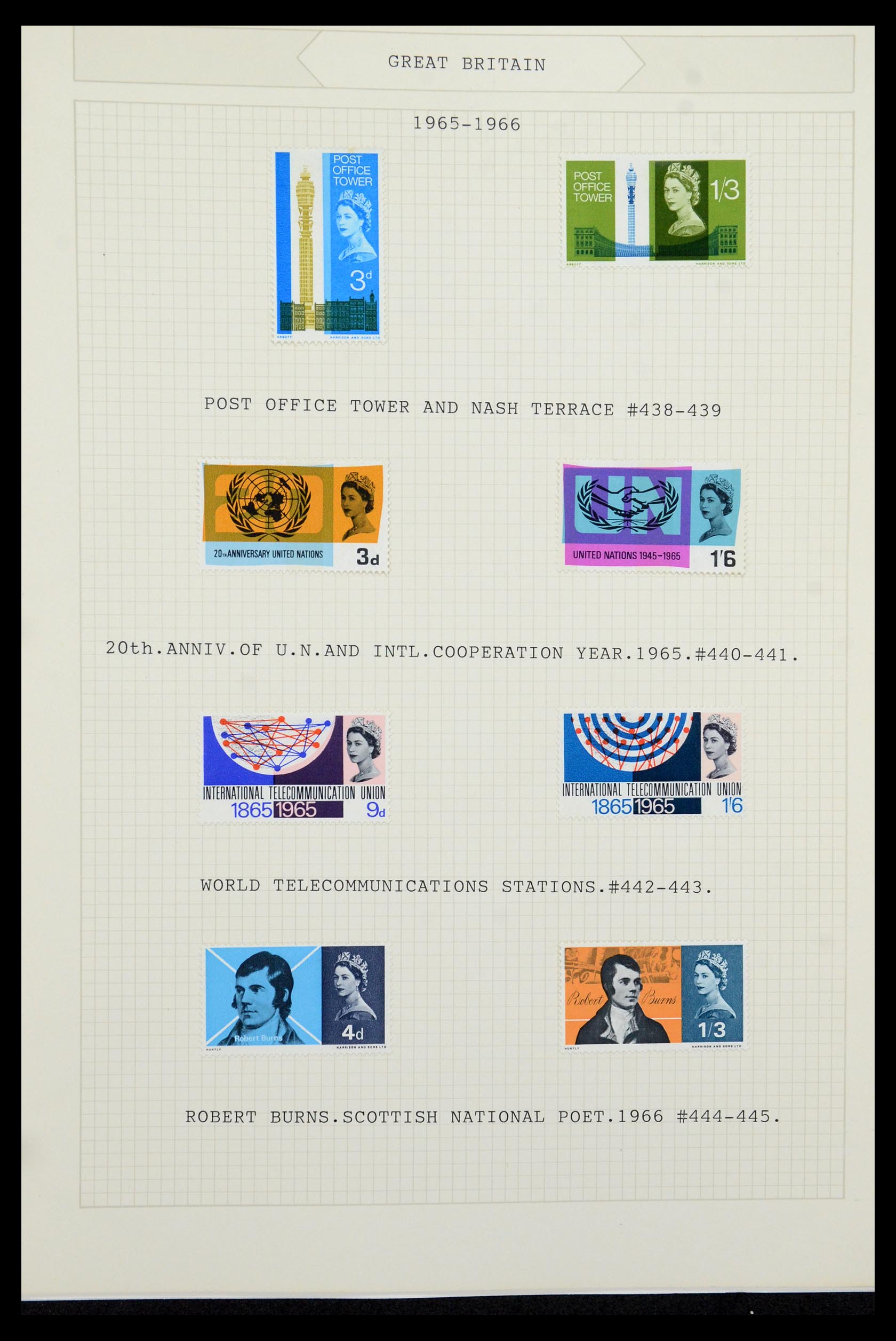 36308 037 - Postzegelverzameling 36308 Engeland 1935-2003.