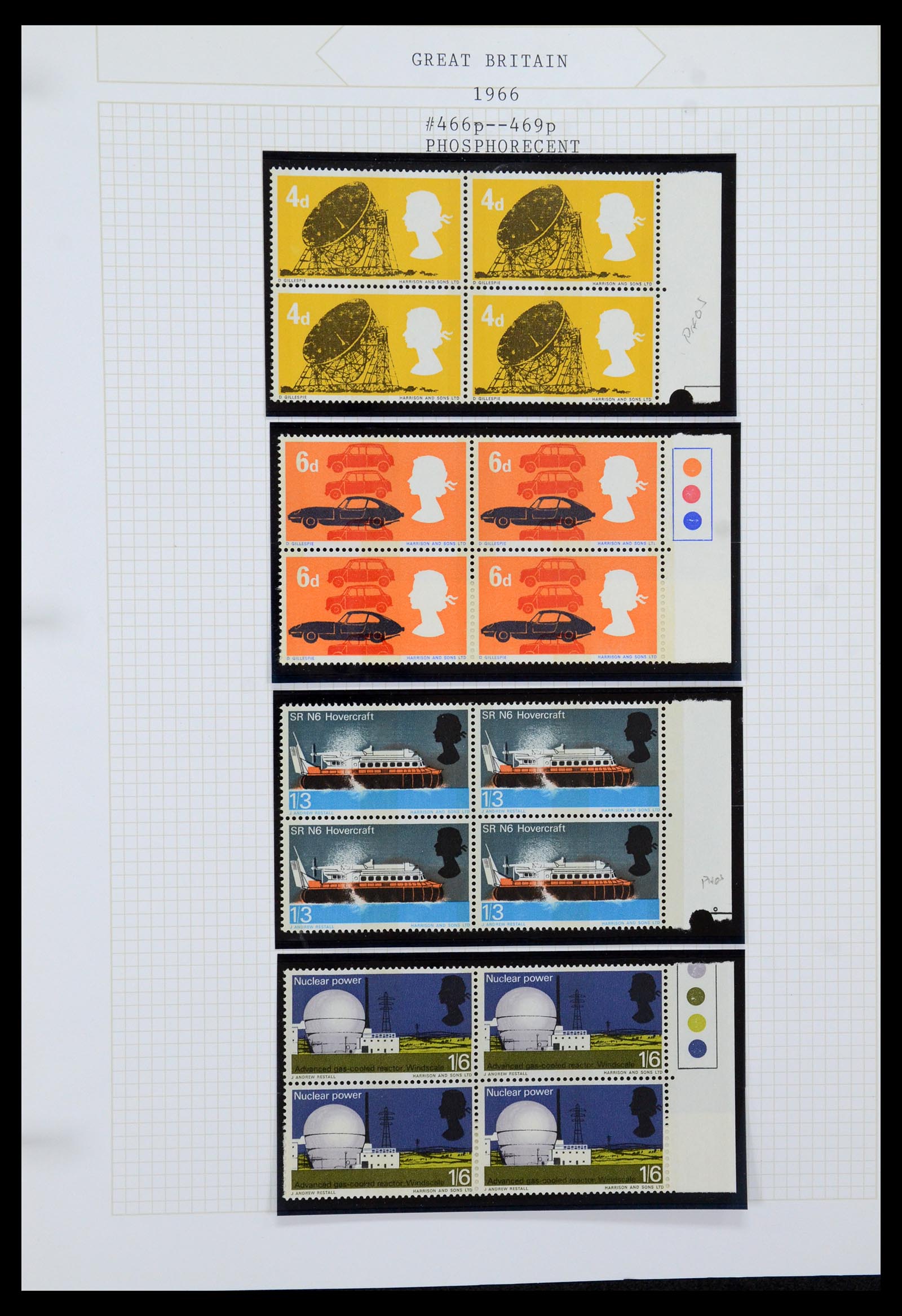36308 044 - Postzegelverzameling 36308 Engeland 1935-2003.