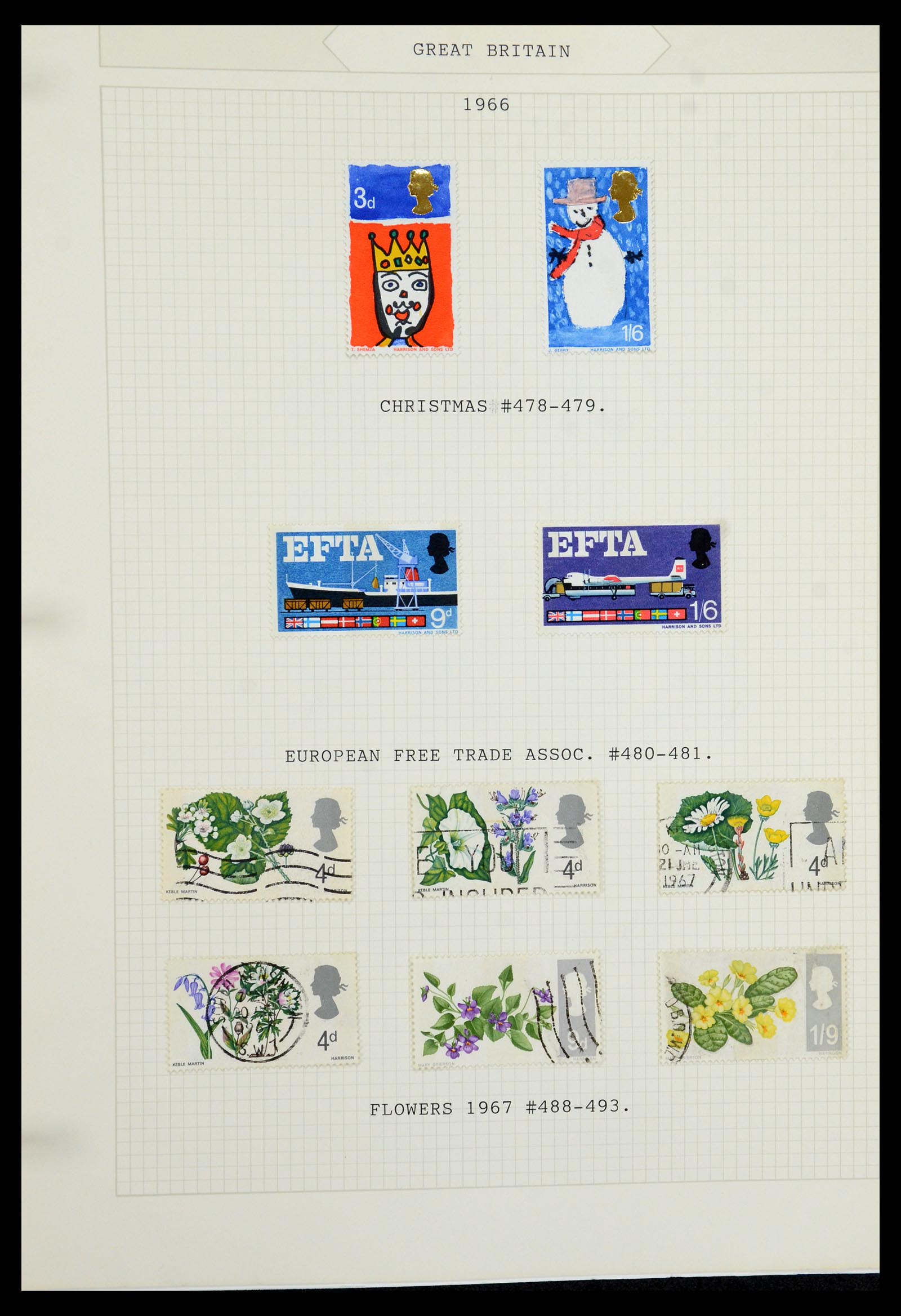 36308 047 - Postzegelverzameling 36308 Engeland 1935-2003.