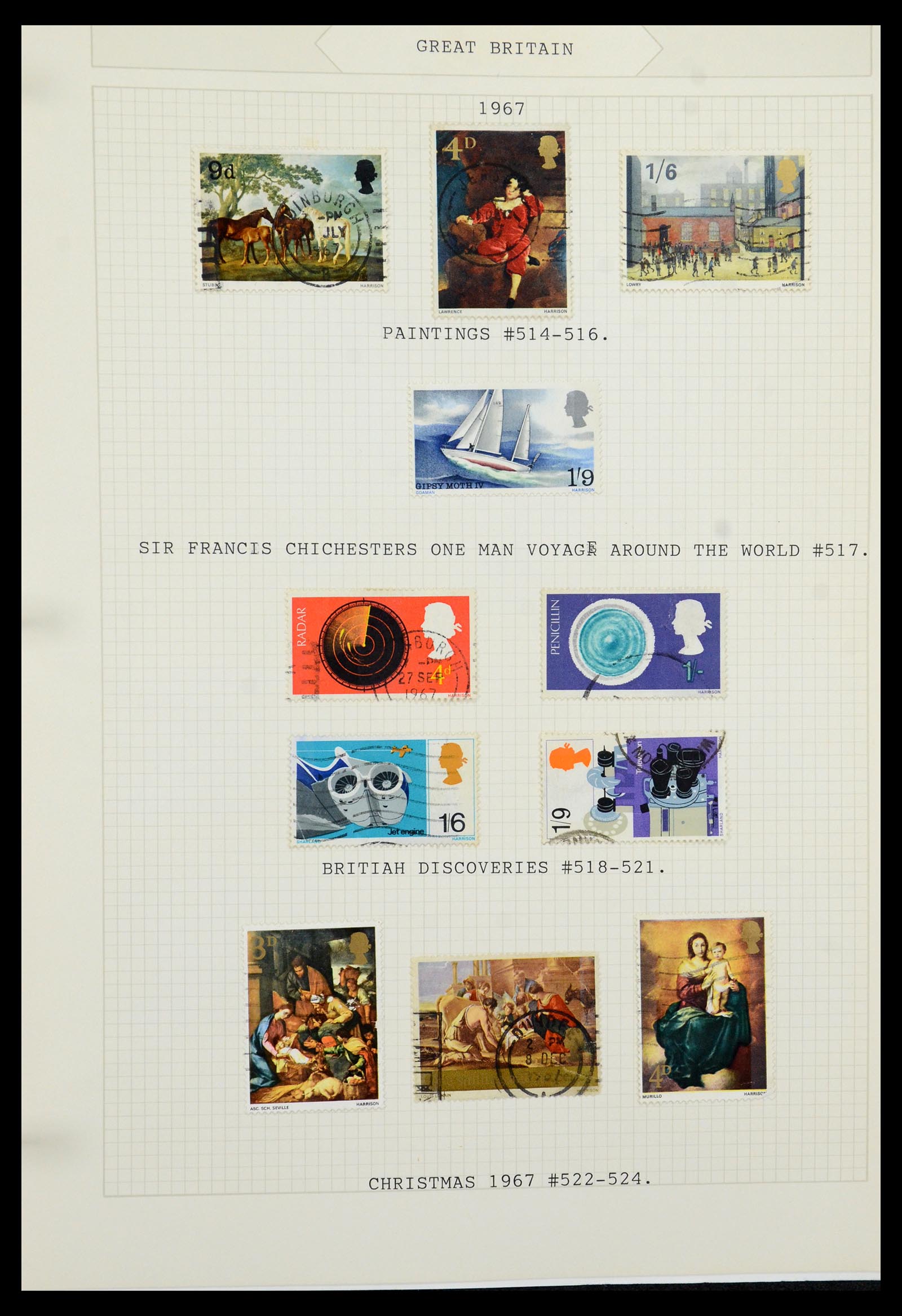 36308 051 - Postzegelverzameling 36308 Engeland 1935-2003.