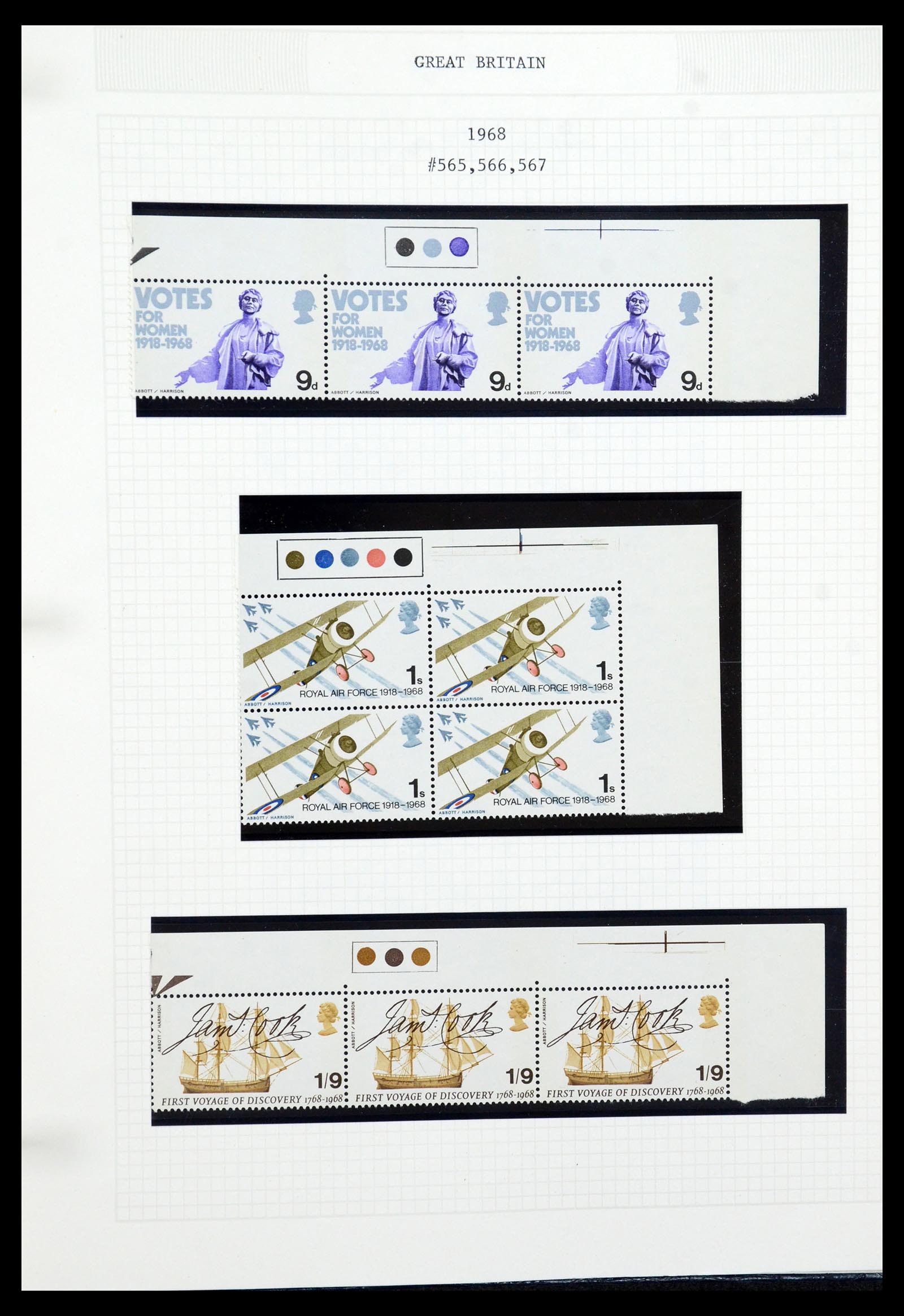 36308 053 - Postzegelverzameling 36308 Engeland 1935-2003.