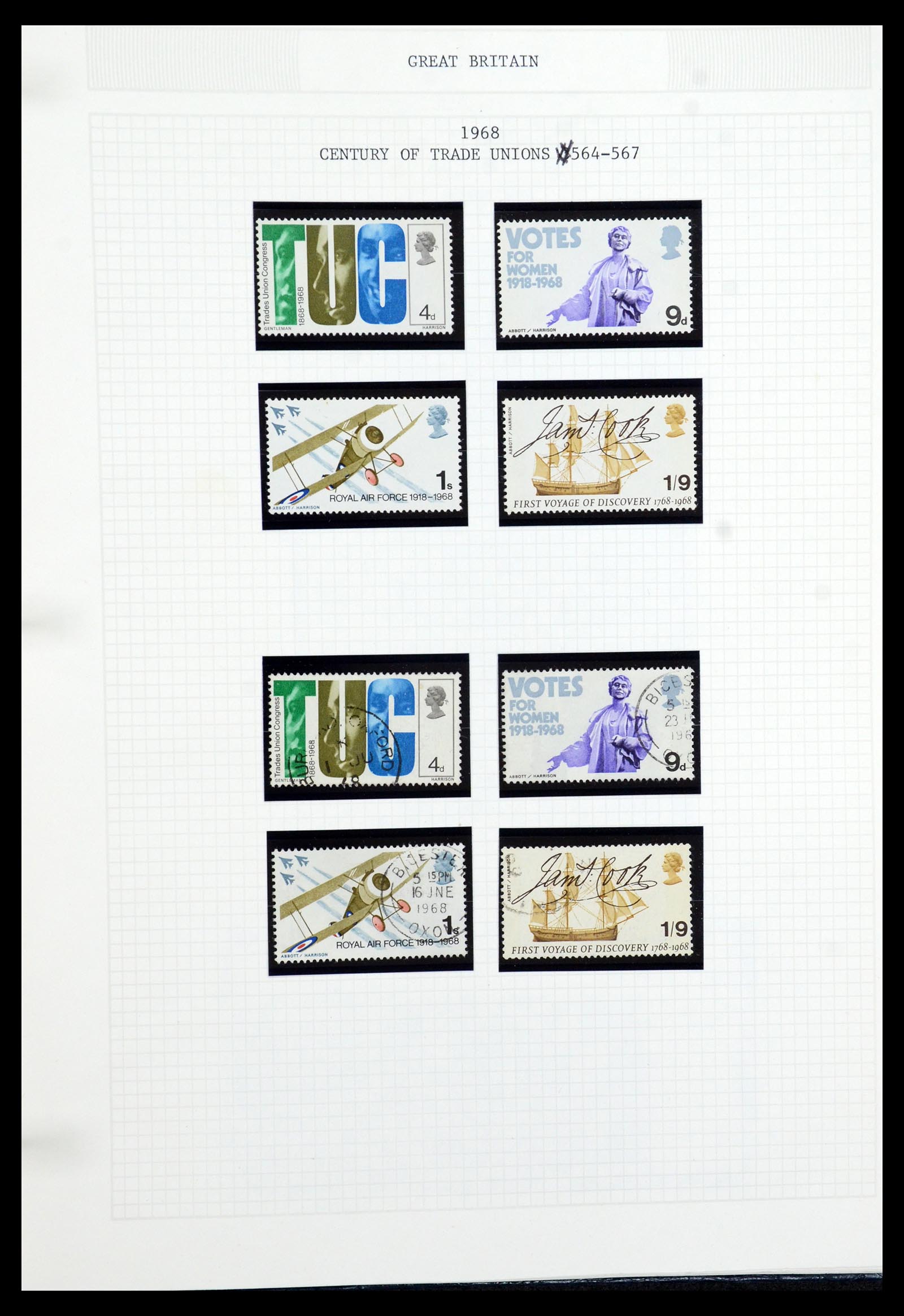 36308 054 - Postzegelverzameling 36308 Engeland 1935-2003.