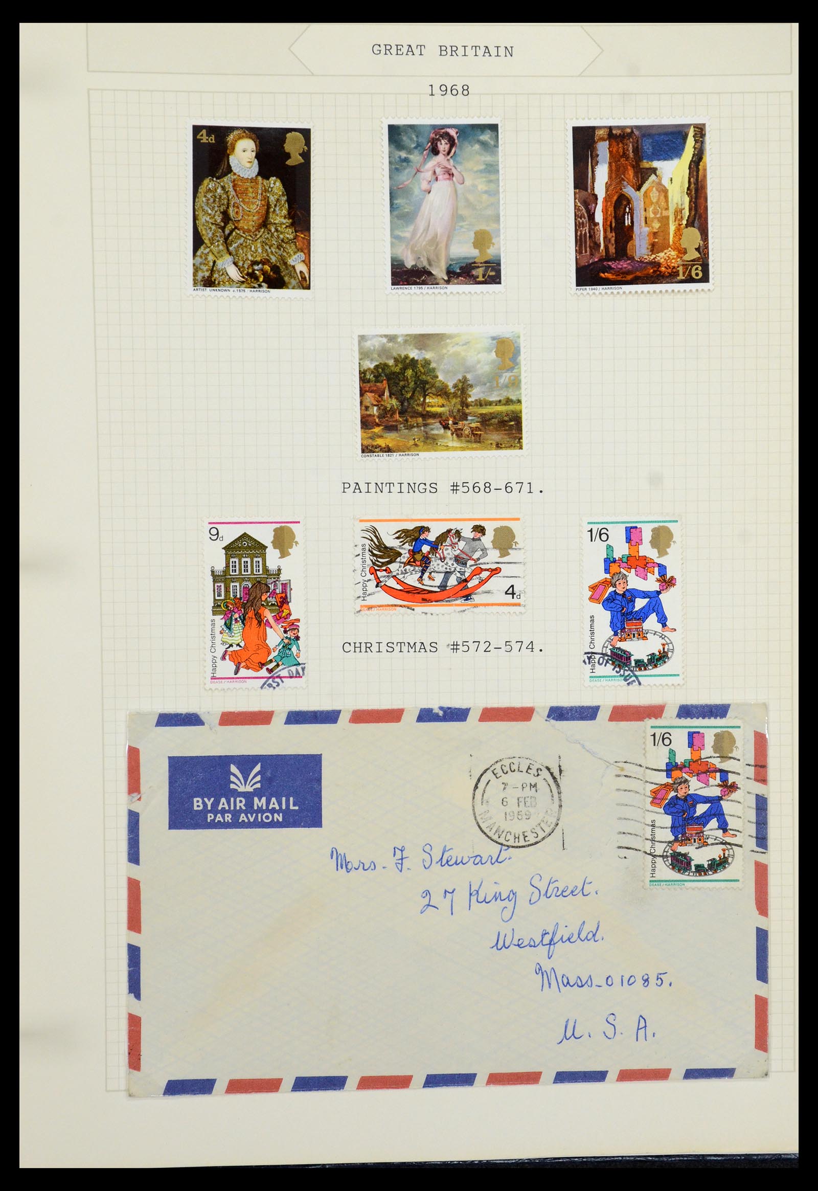 36308 057 - Postzegelverzameling 36308 Engeland 1935-2003.